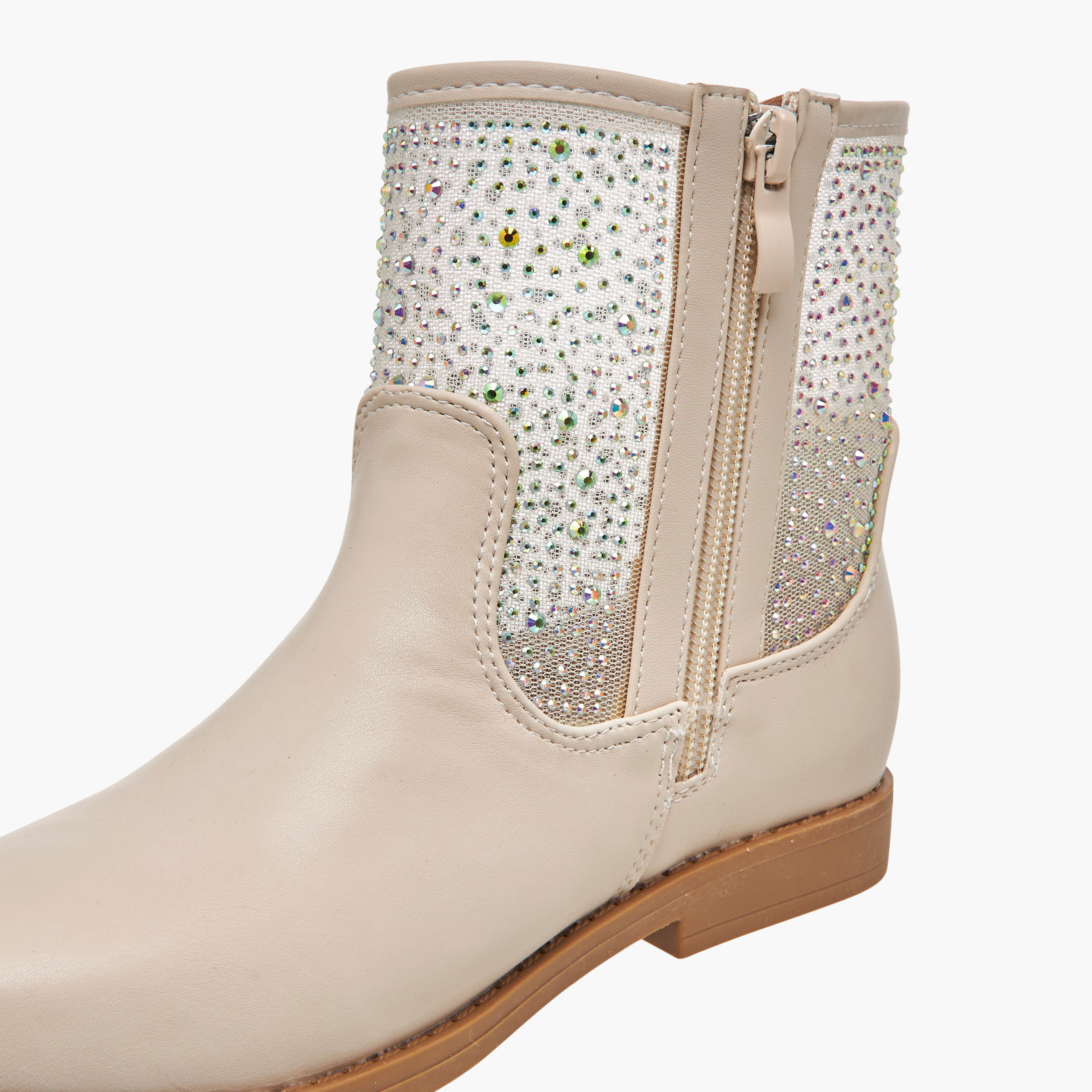 Celeste Girls Embellished High Cut Boots-girls-shoes-boots-image-4