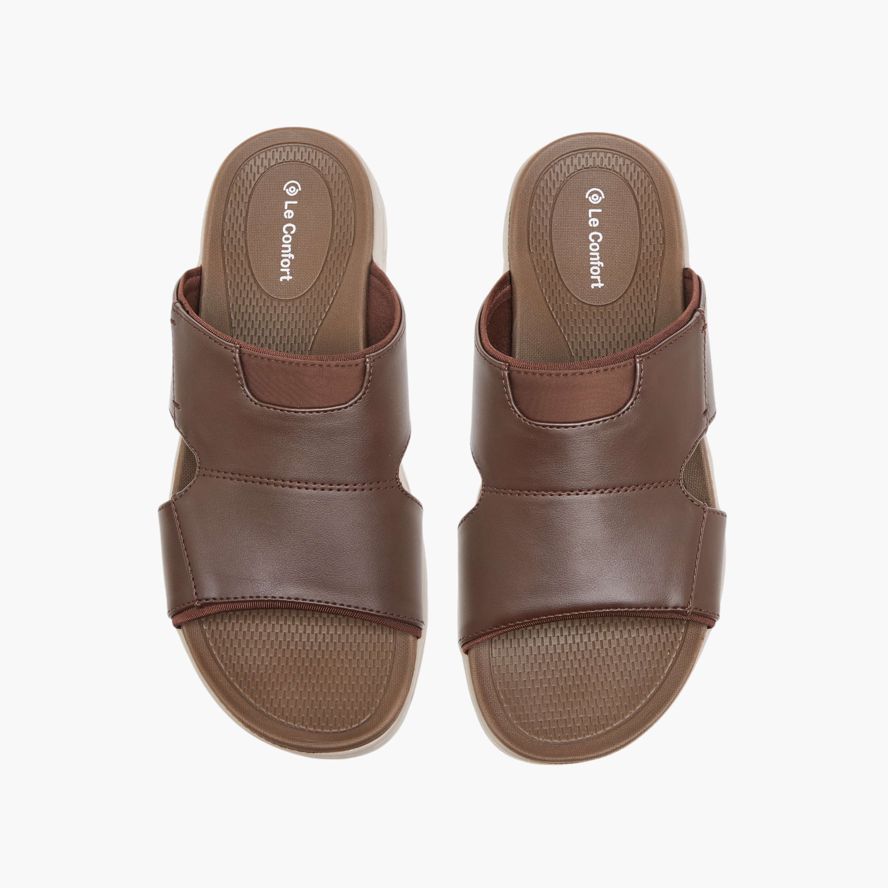 Le Confort Solid Slip-On Comfort Sandals-men-shoes-sandals-image-1