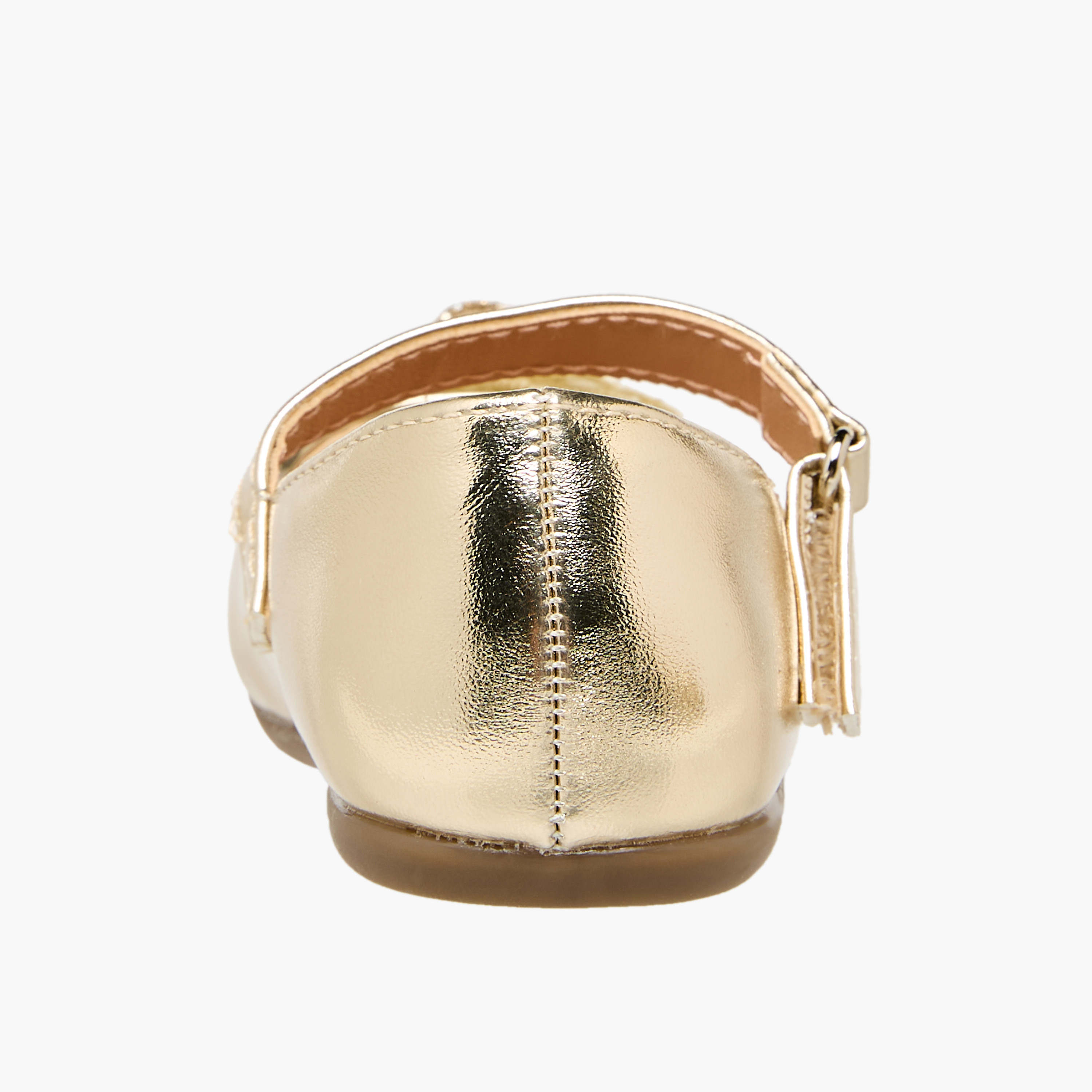 Flora Bella Mary Jane Shoes with Hook & Loop, Floral Accent-baby-girls-shoes-closedshoes-image-5