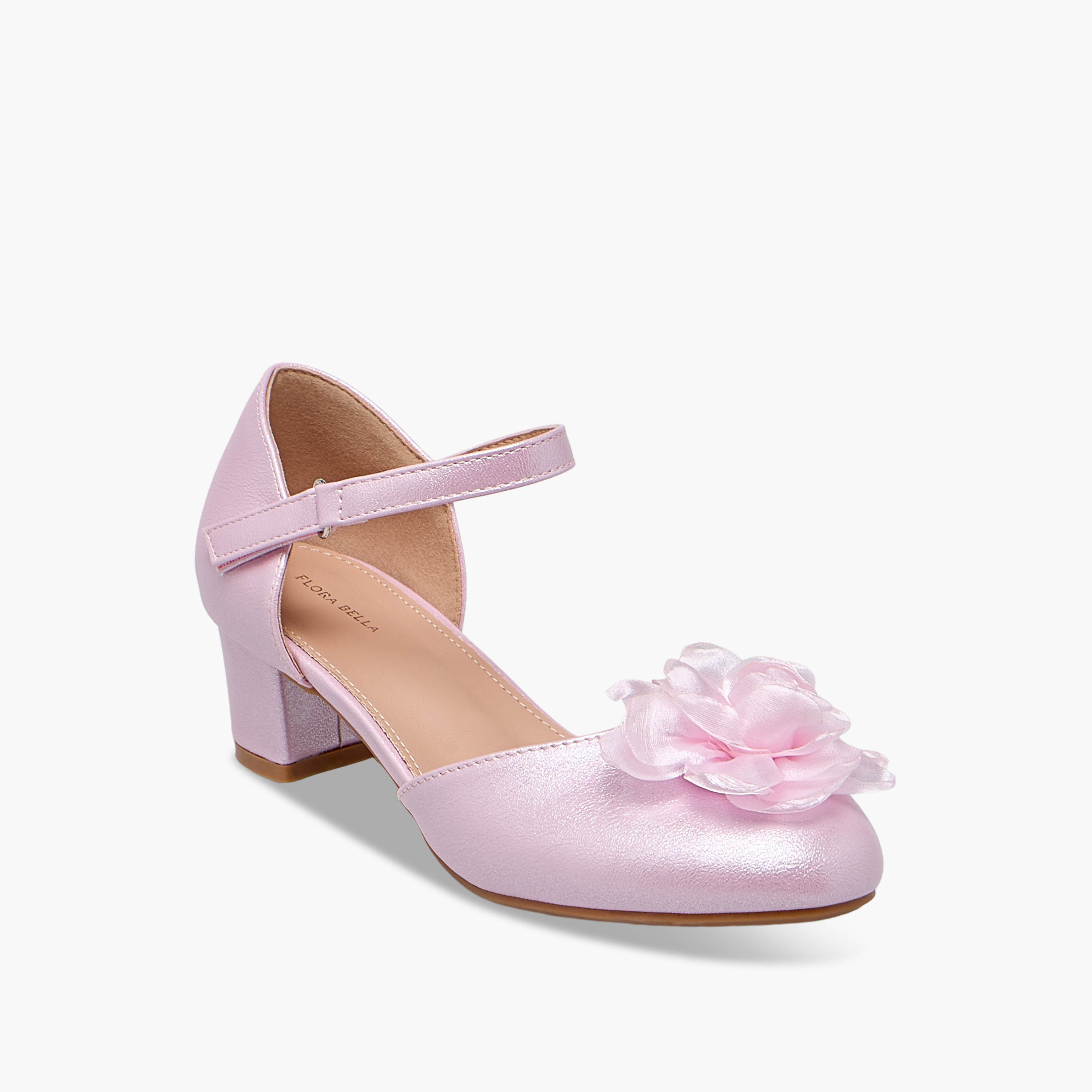 Flora Bella Girls Block Heel Ballerina Shoes-girls-shoes-sandals-image-2