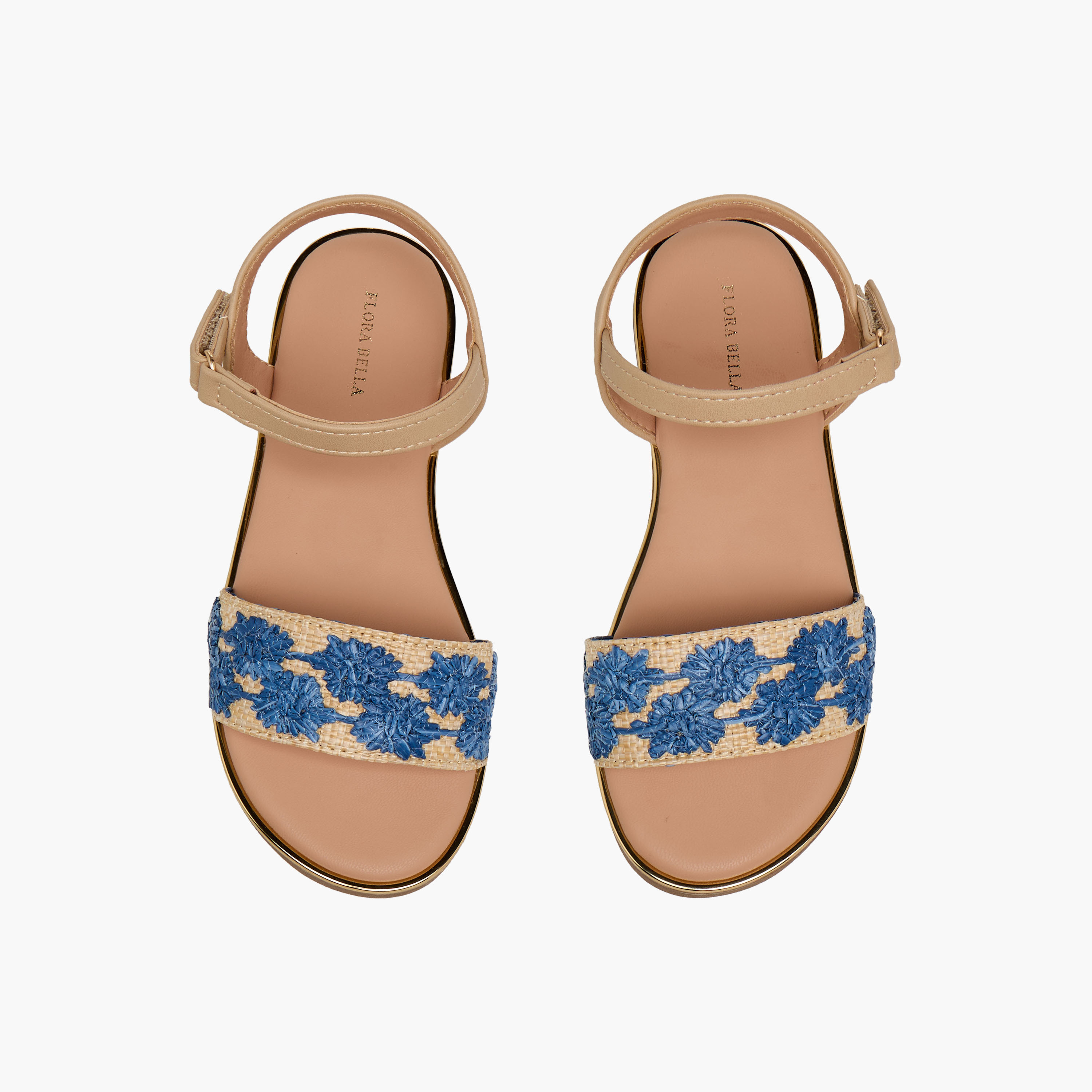 صندل بشريط إغلاق لاصق للبنات من فلورا بيلا-girls-shoes-sandals-image-1