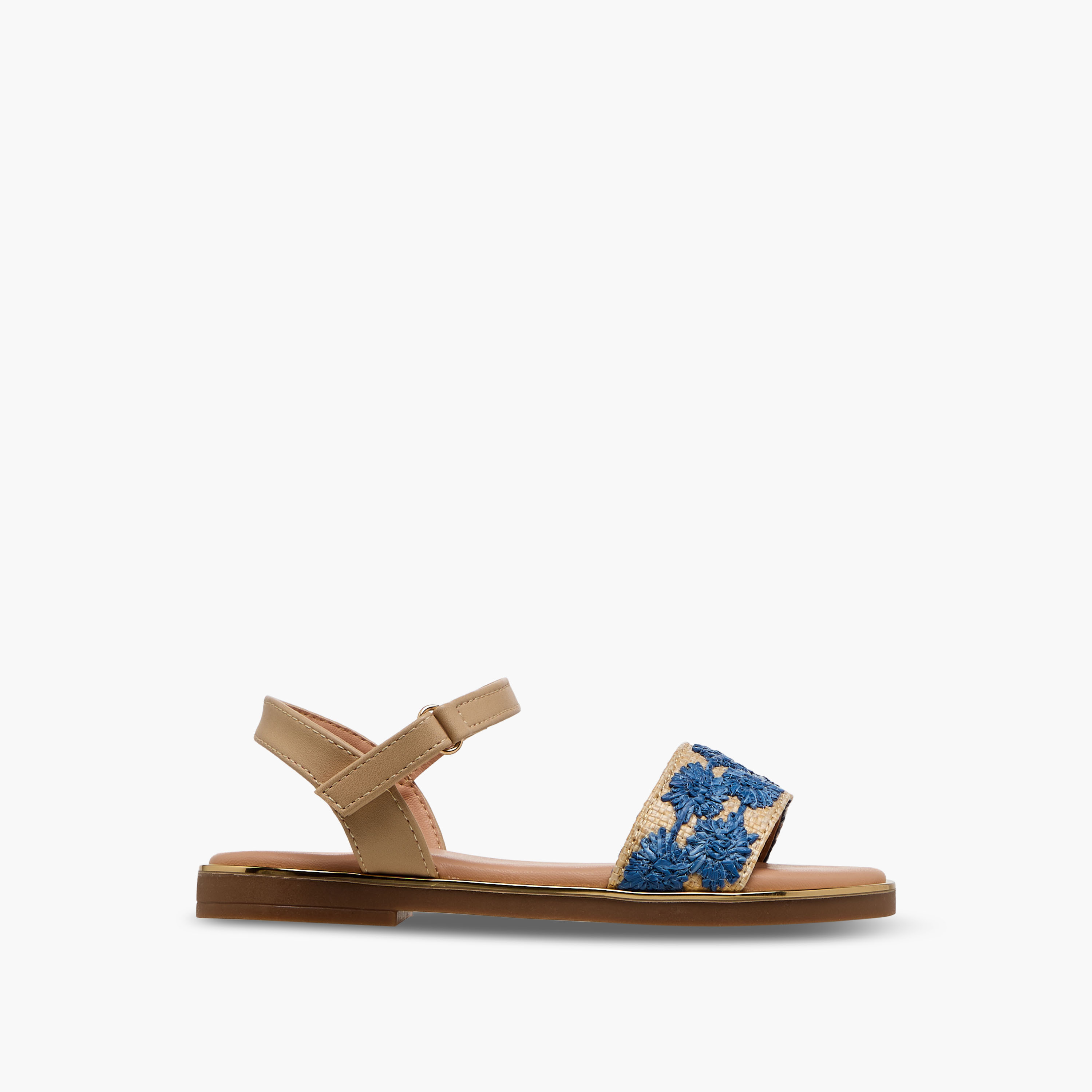 صندل بشريط إغلاق لاصق للبنات من فلورا بيلا-girls-shoes-sandals-image-2