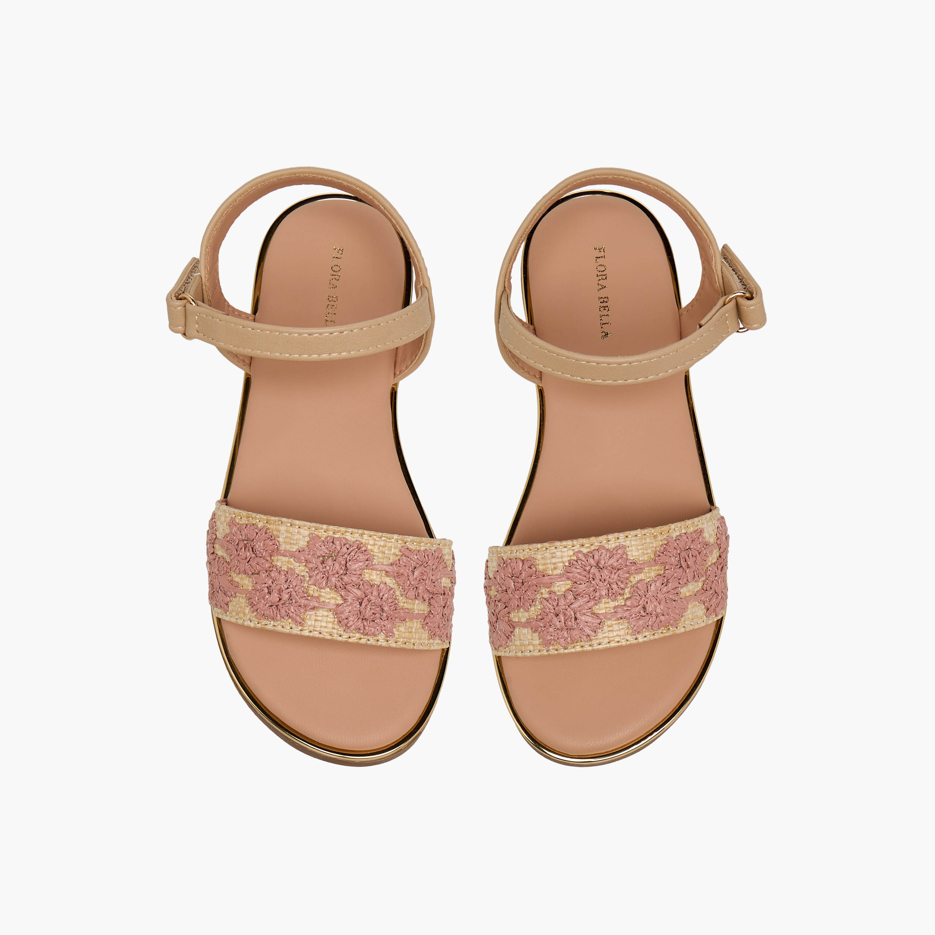 Flora Bella Girls Hook and Loop Closure Sandals-girls-shoes-sandals-image-1
