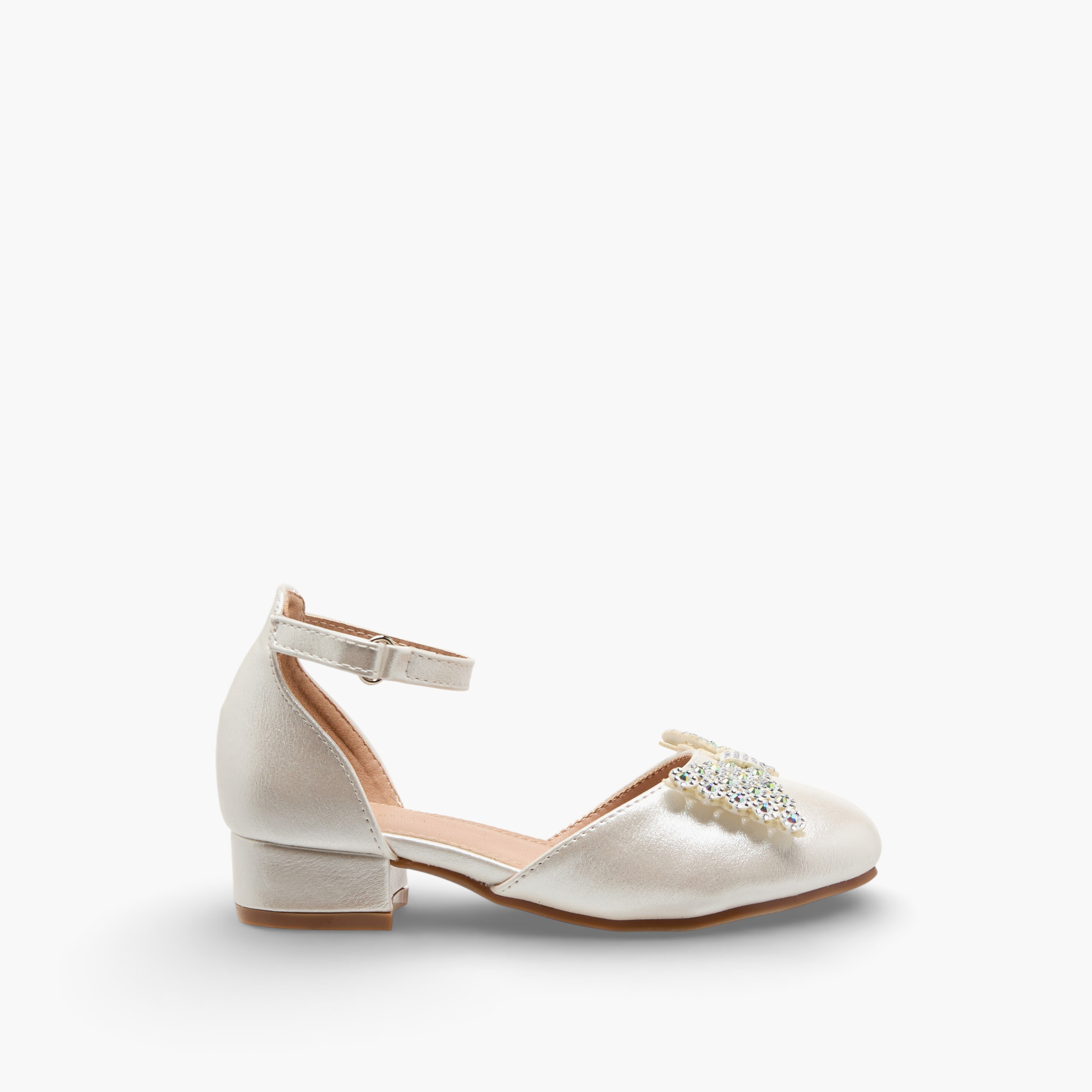 Flora Bella Girls Embellished Bow Ballerina with Block Heel-girls-shoes-maryjanes-image-3