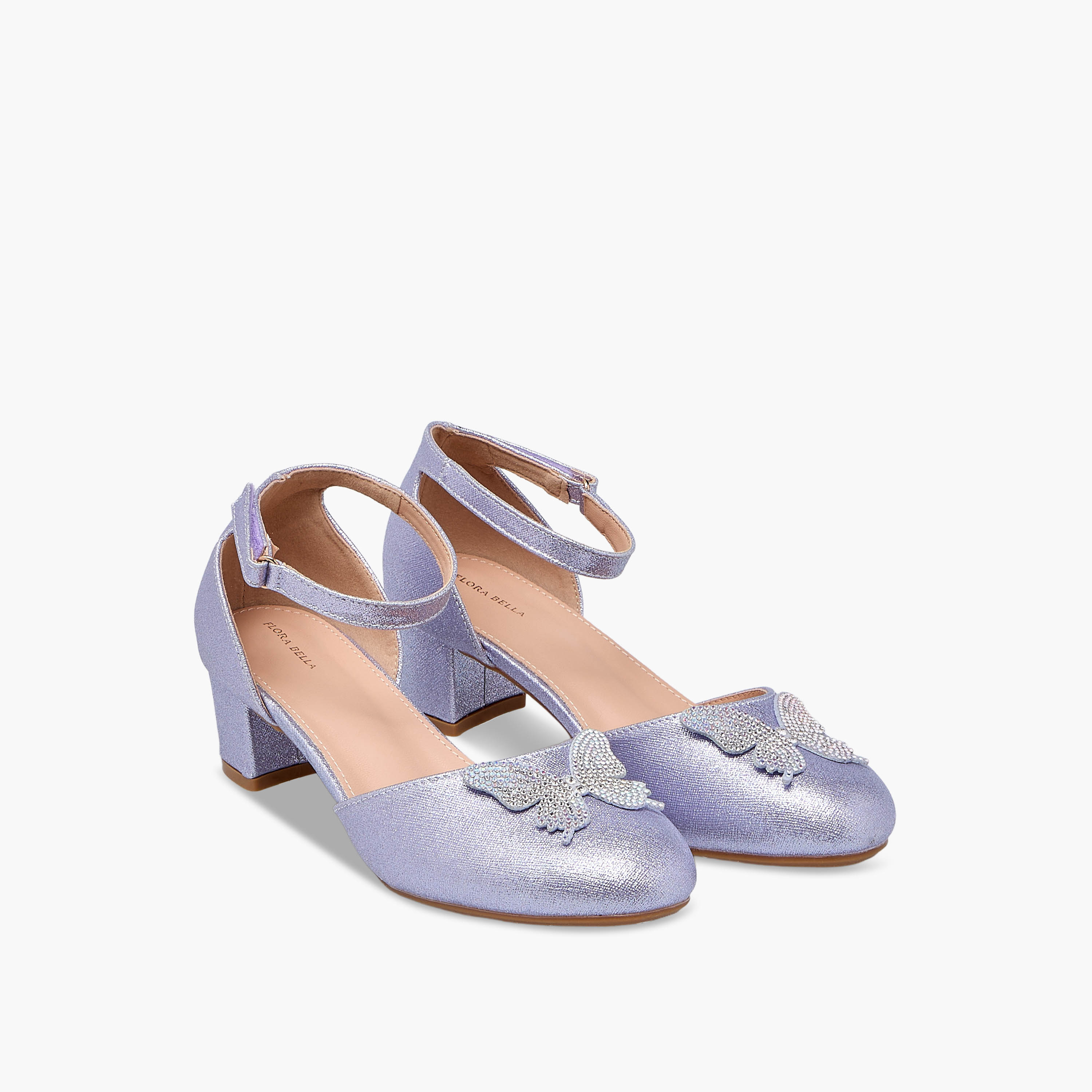Flora Bella Girls Block Heel Shoes-girls-shoes-ballerinas-image-1