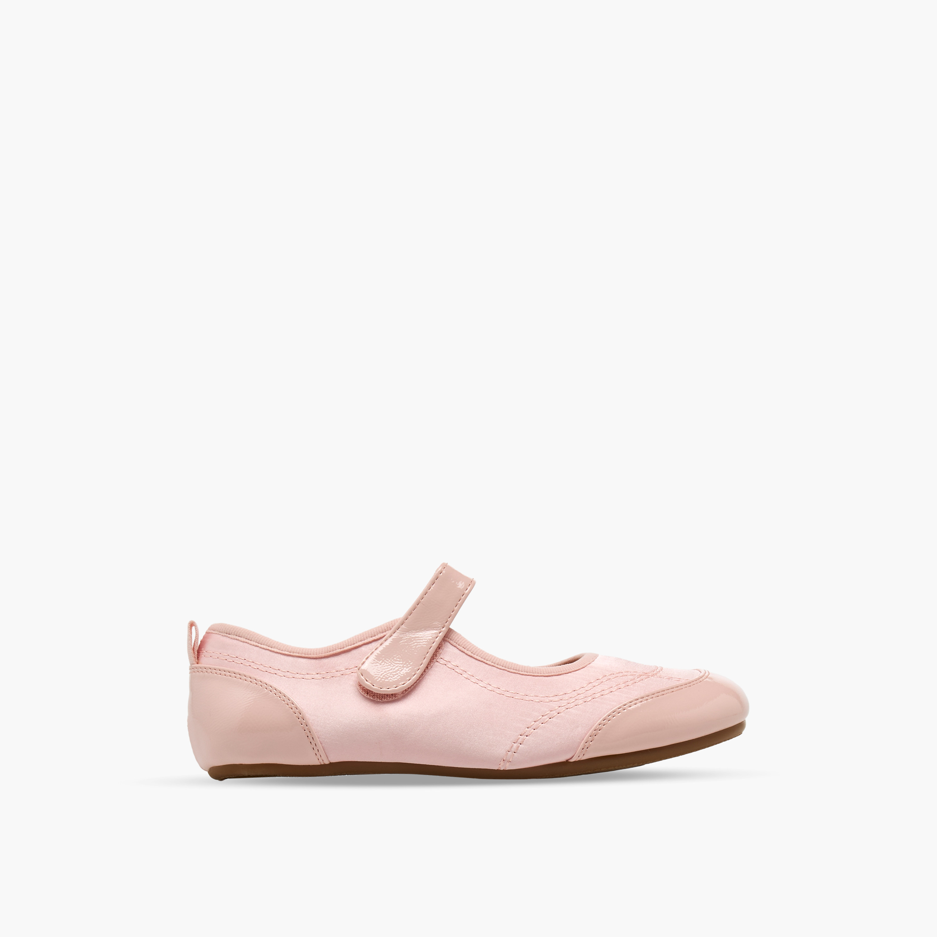 حذاء ماري جين بشريط إغلاق لاصق وتفاصيل مغرزة من فلورا بيلا-girls-shoes-maryjanes-image-3