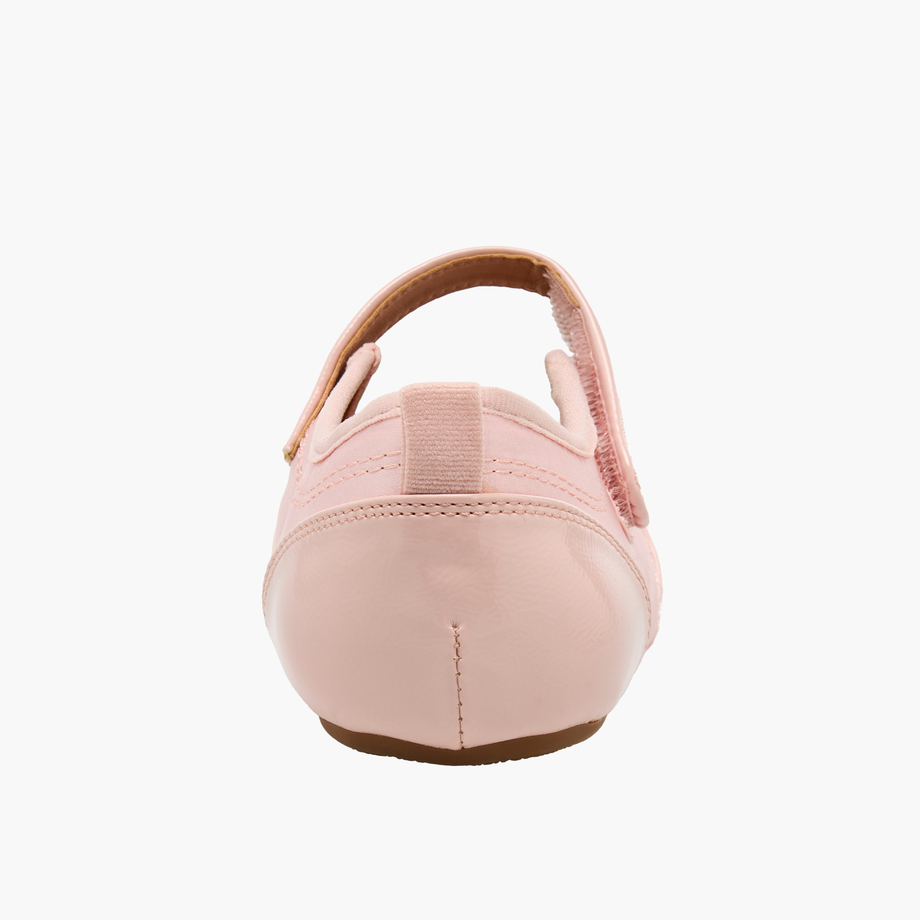 حذاء ماري جين بشريط إغلاق لاصق وتفاصيل مغرزة من فلورا بيلا-girls-shoes-maryjanes-image-5