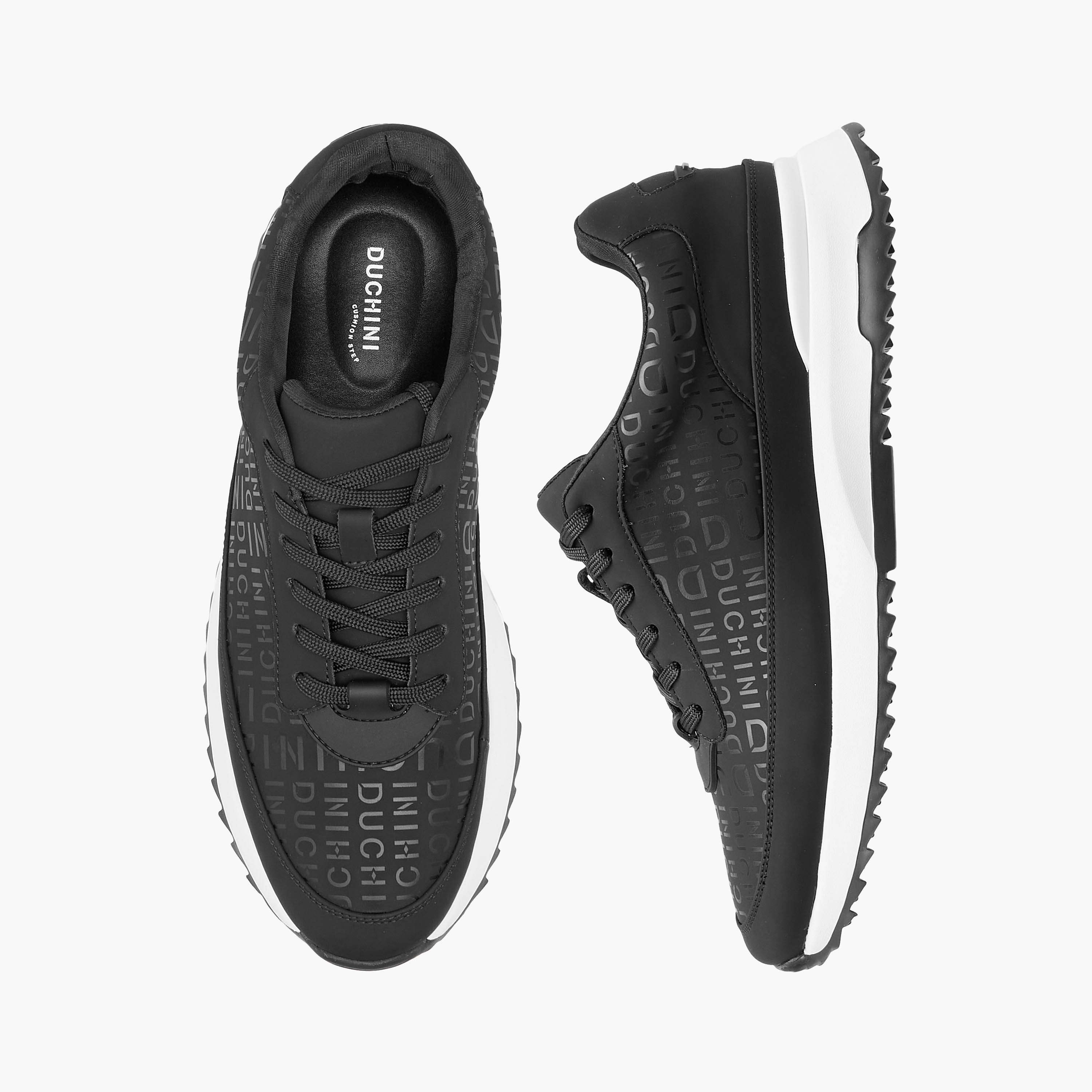 Duchini Men Genuine Leather Lace-Up Sneakers-men-shoes-sneakers-image-1