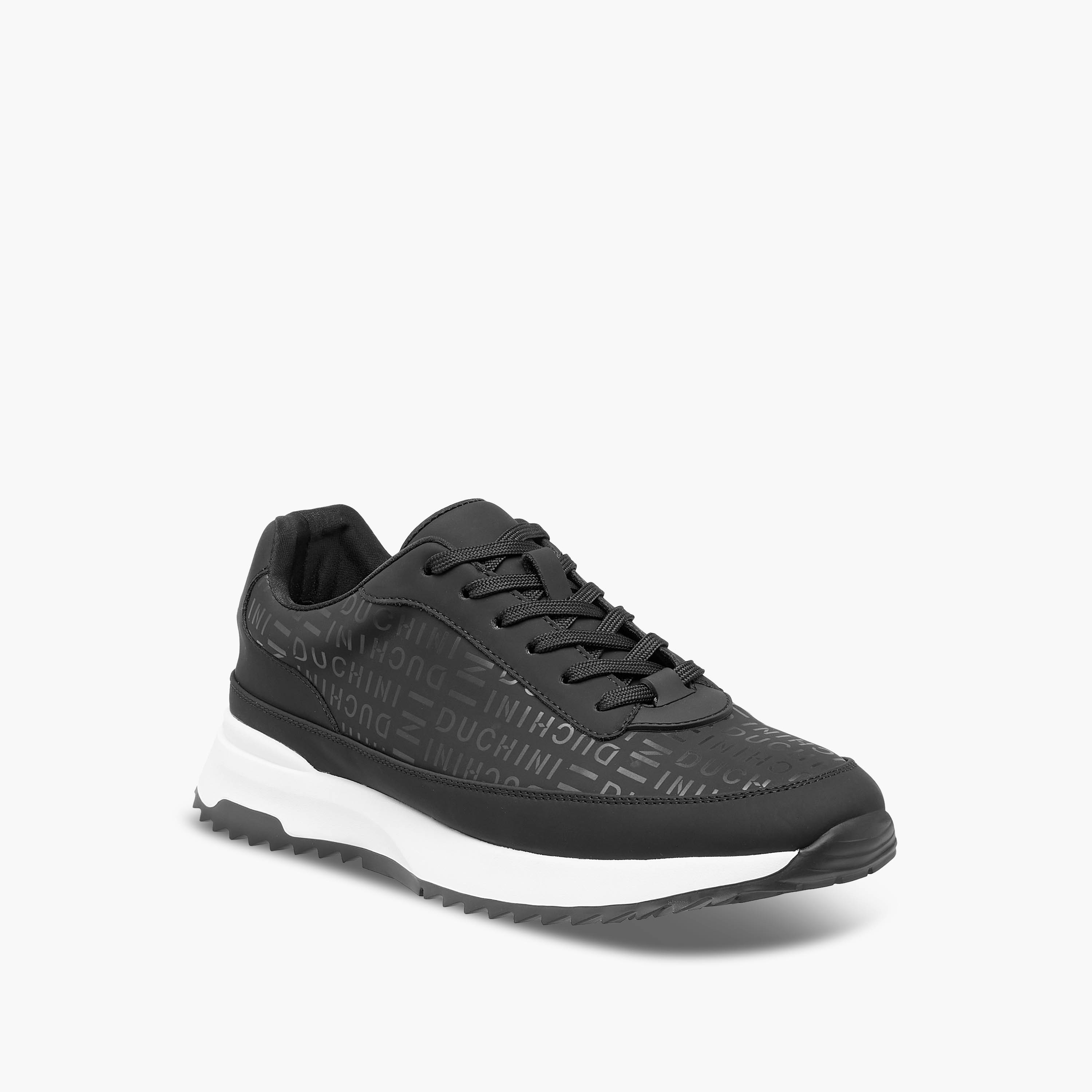 Duchini Men Genuine Leather Lace-Up Sneakers-men-shoes-sneakers-image-2