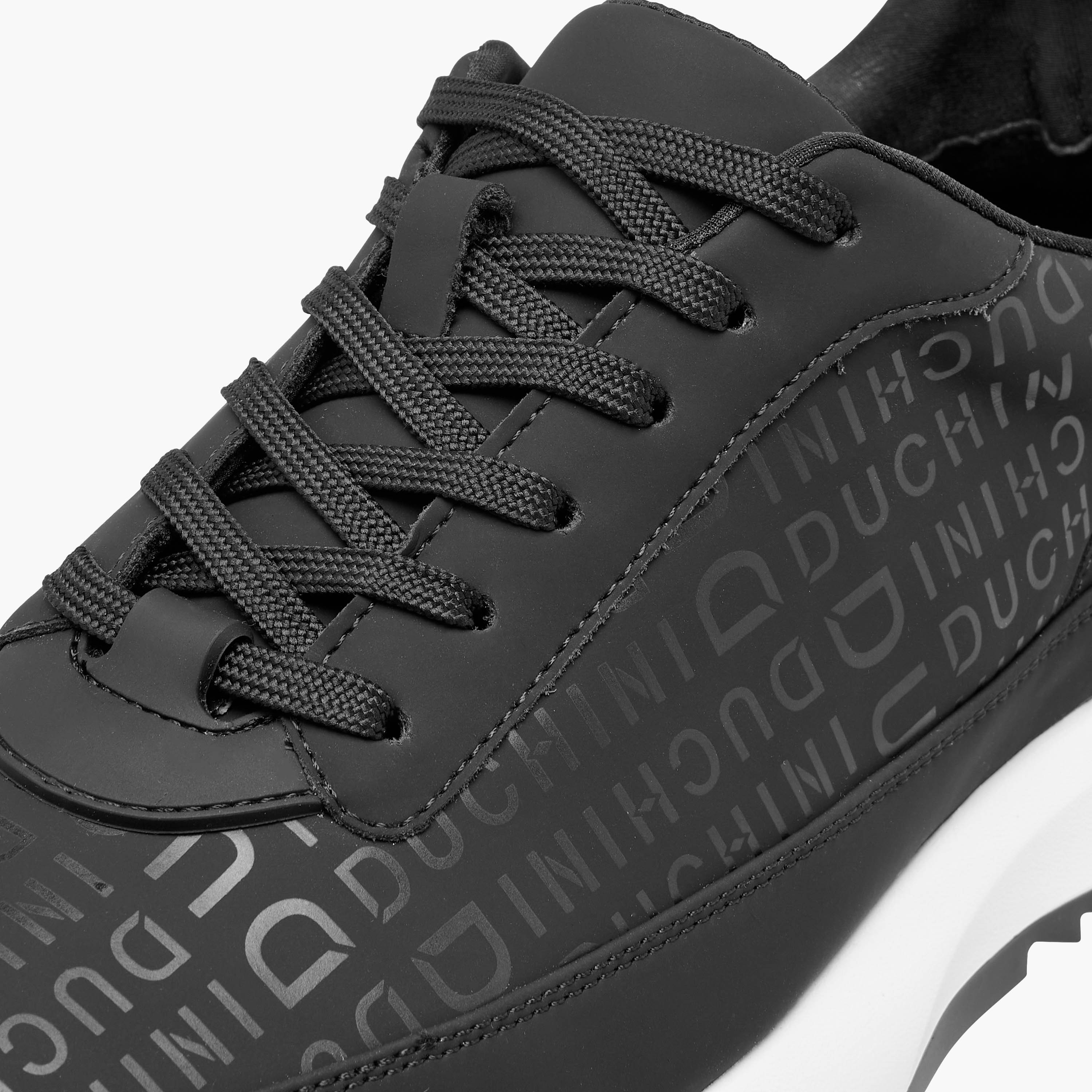 Duchini Men Genuine Leather Lace-Up Sneakers-men-shoes-sneakers-image-4