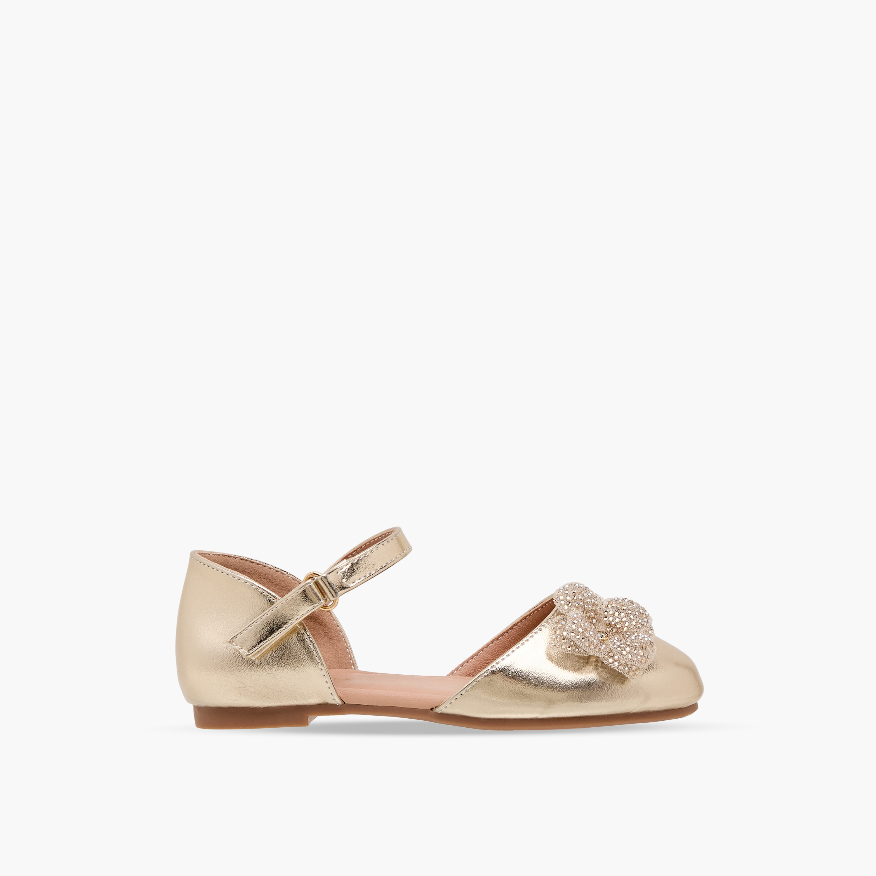 حذاء باليرينا مزين للبنات من فلورا بيلا-girls-shoes-sandals-image-3