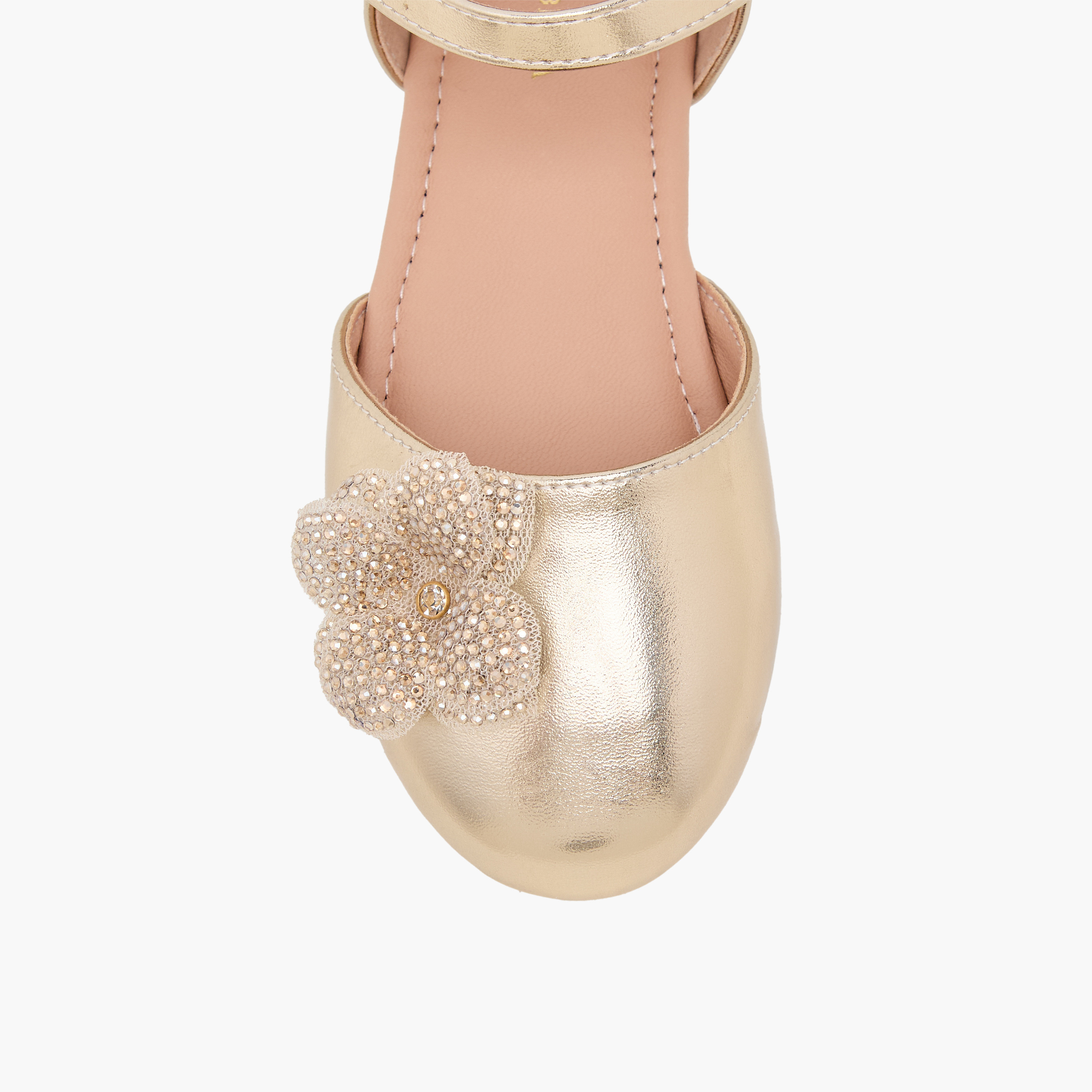 حذاء باليرينا مزين للبنات من فلورا بيلا-girls-shoes-sandals-image-4