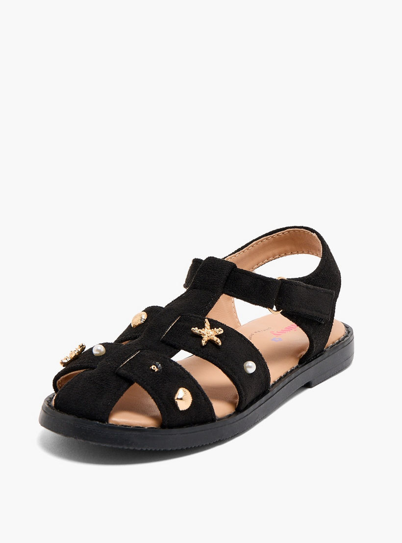 صندل مزين للبنات من ليتل ميسي-girls-shoes-sandals-image-3