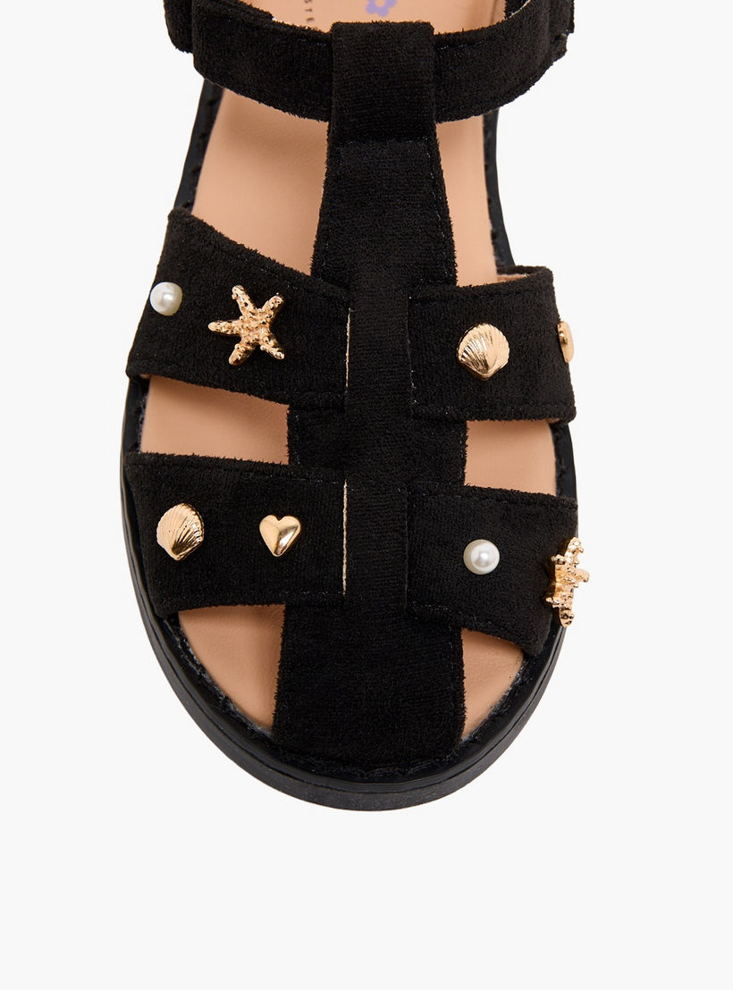 صندل مزين للبنات من ليتل ميسي-girls-shoes-sandals-image-6