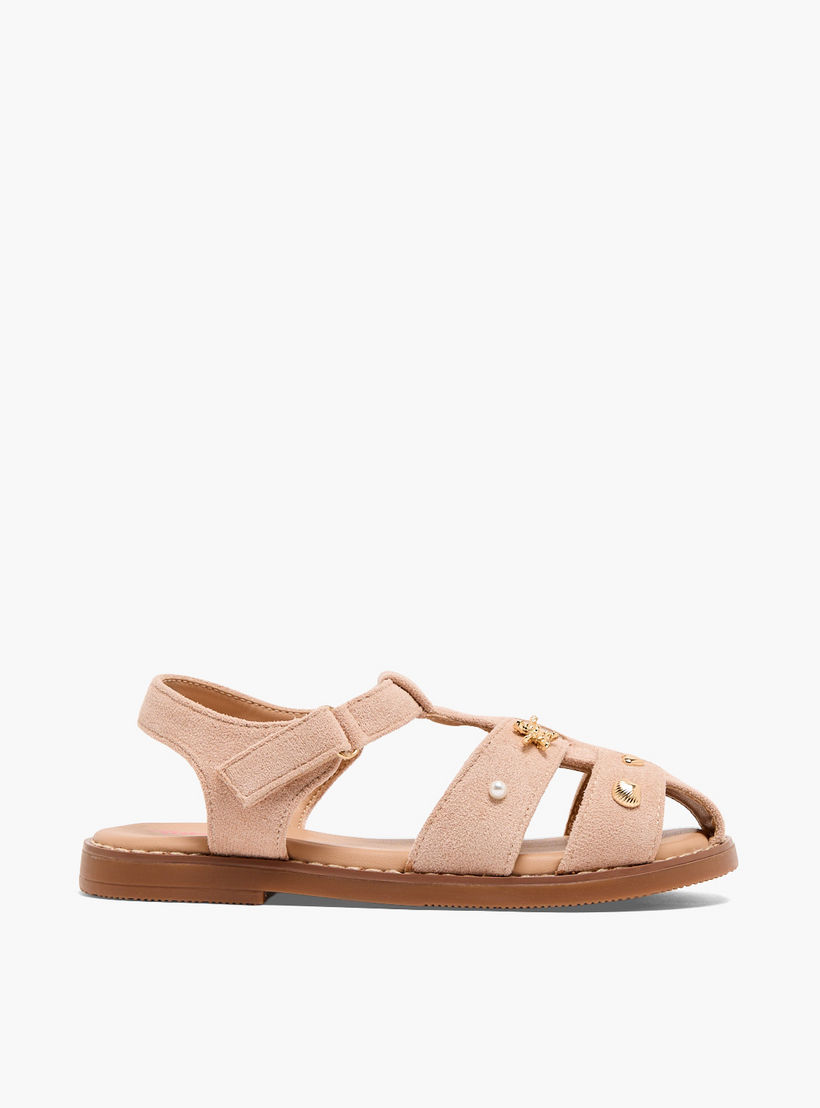صندل مزين للبنات من ليتل ميسي-girls-shoes-sandals-image-2