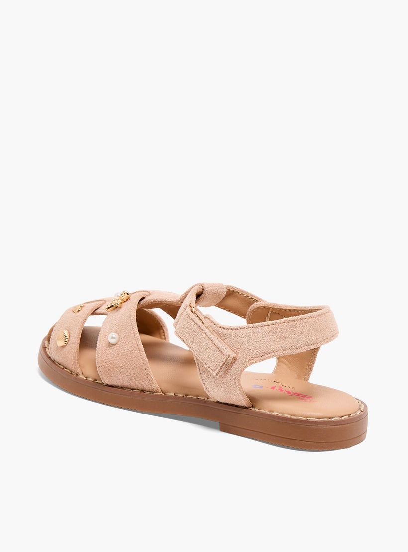 صندل مزين للبنات من ليتل ميسي-girls-shoes-sandals-image-4