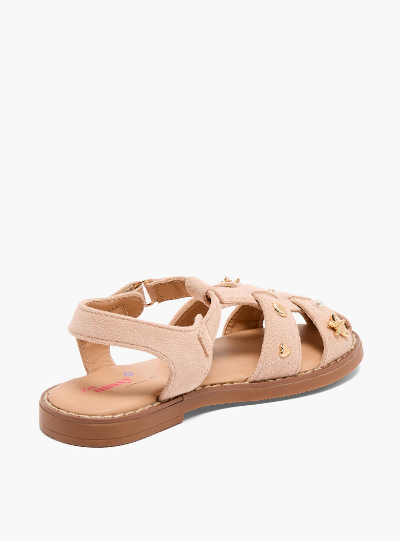 صندل مزين للبنات من ليتل ميسي-girls-shoes-sandals-image-5