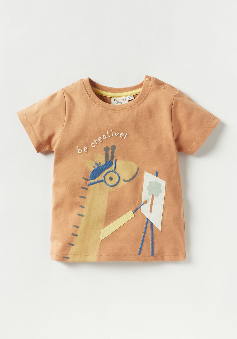 Juniors Printed T-shirt - Set of 3-T Shirts-image-1