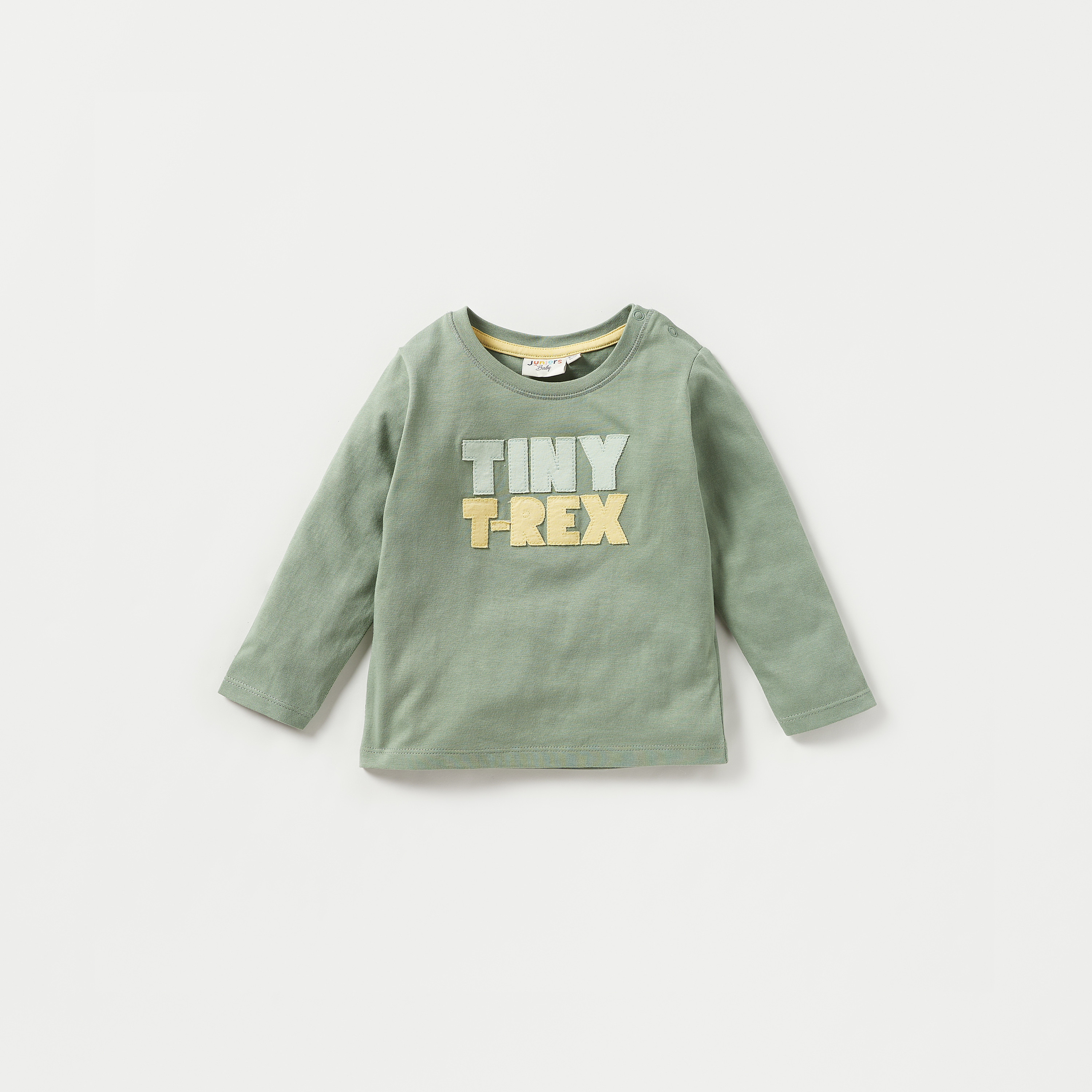 Juniors Dinosaur Applique T-shirt with Long Sleeves - Set of 3-baby-boys-clothing-tshirtsandpolos-image-3