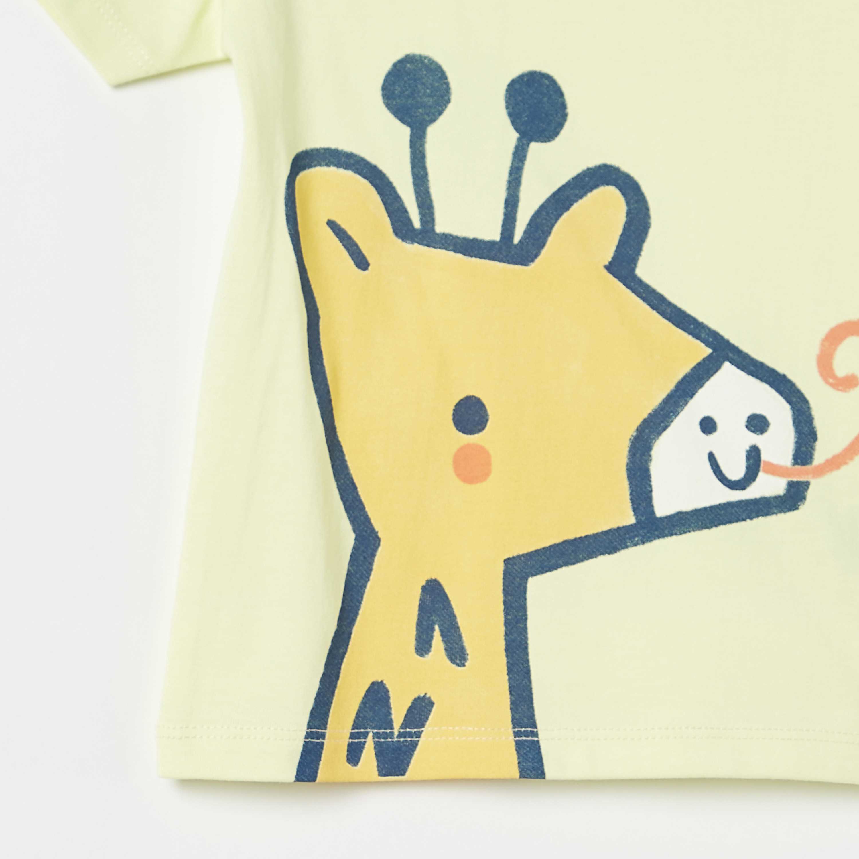 Juniors Graphic Print Crew Neck T-shirt with Short Sleeves-baby-boys-clothing-tshirtsandpolos-image-3