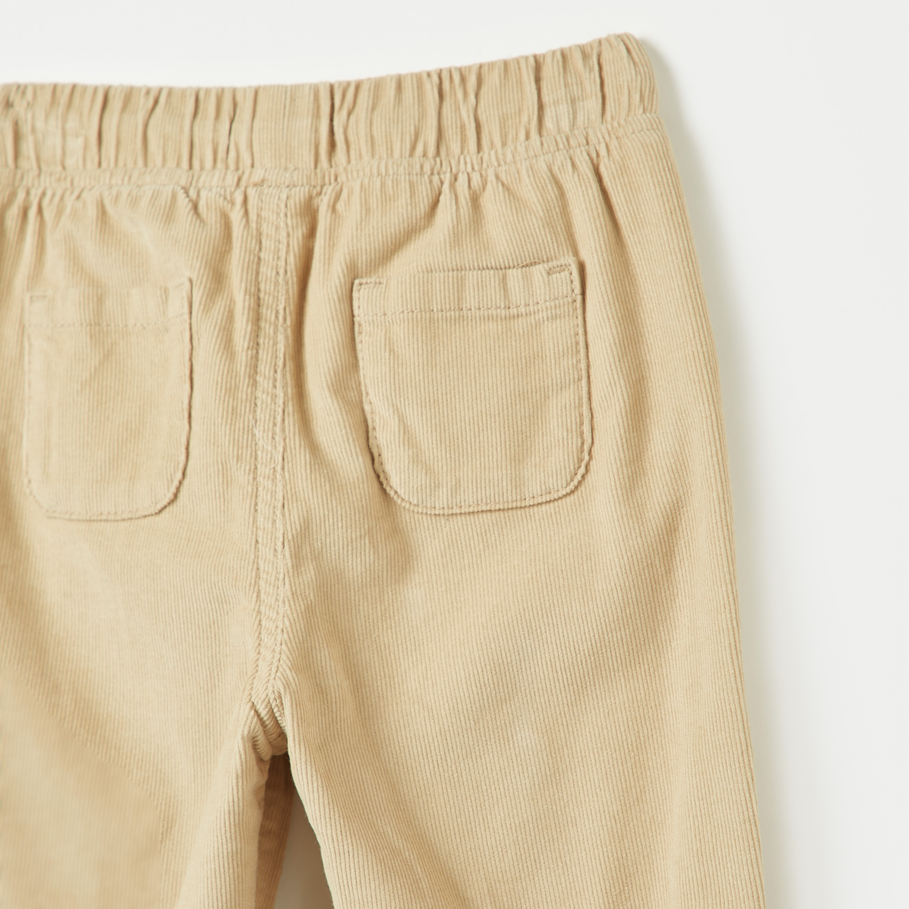 Juniors Solid Corduroy Pants with Drawstring Closure-baby-boys-clothing-bottoms-trousers-image-3