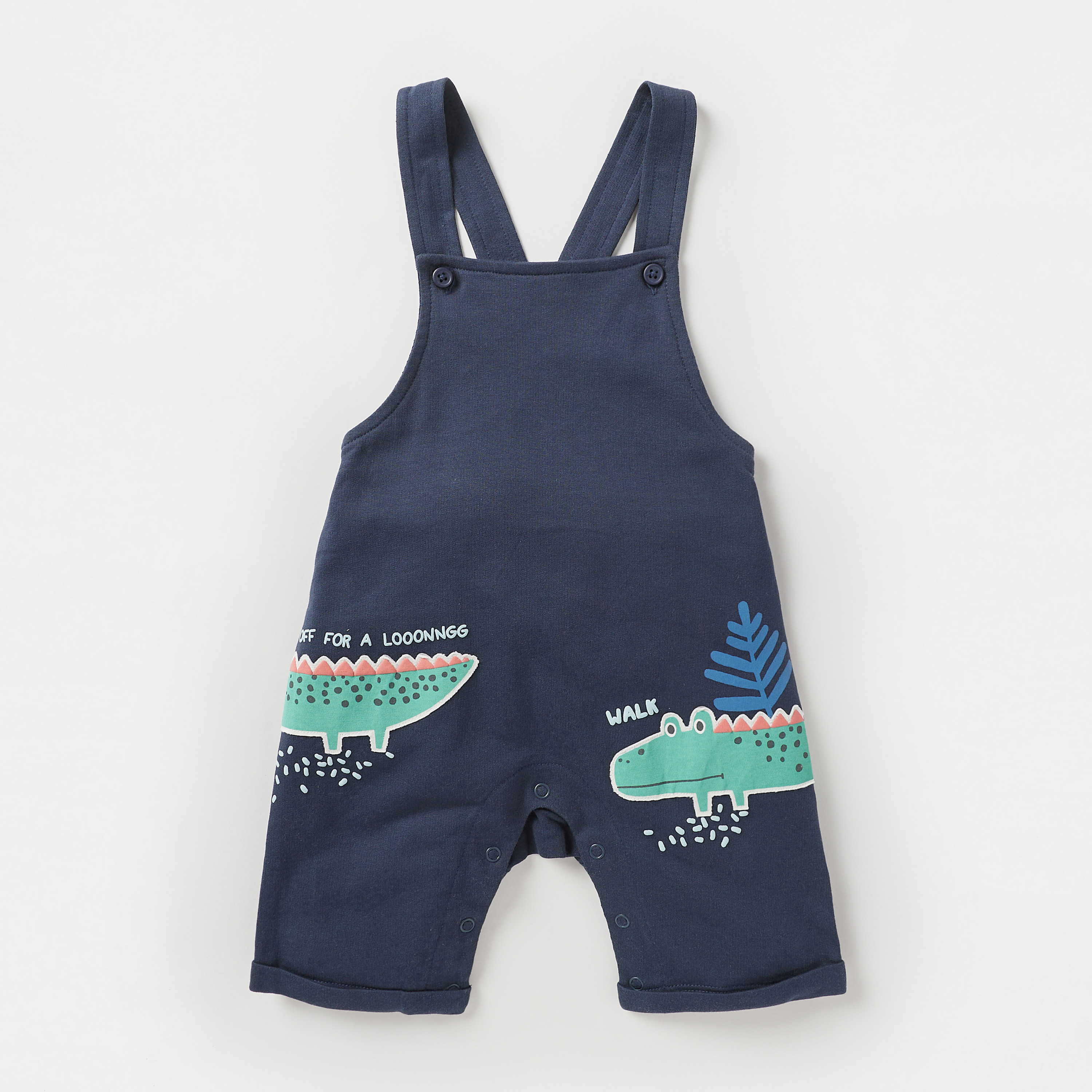 Juniors Printed Dungaree and T-shirt Set-baby-boys-clothing-setsandcoords-image-3