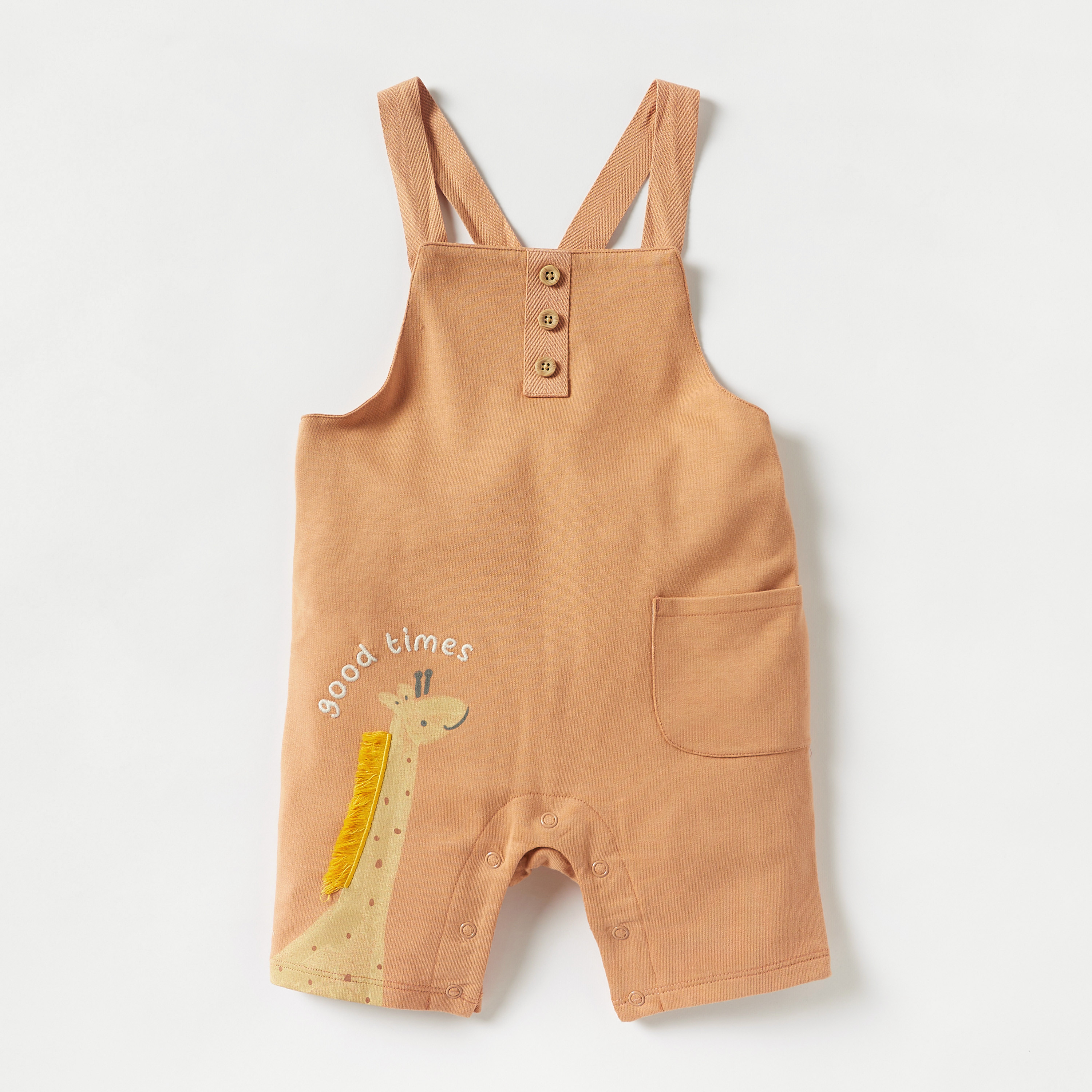 Juniors Printed Dungaree and T-shirt Set-baby-boys-clothing-setsandcoords-image-2