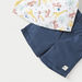 Juniors Animal Print Collared Shirt and Shorts Set-Clothes Sets-thumbnailMobile-4