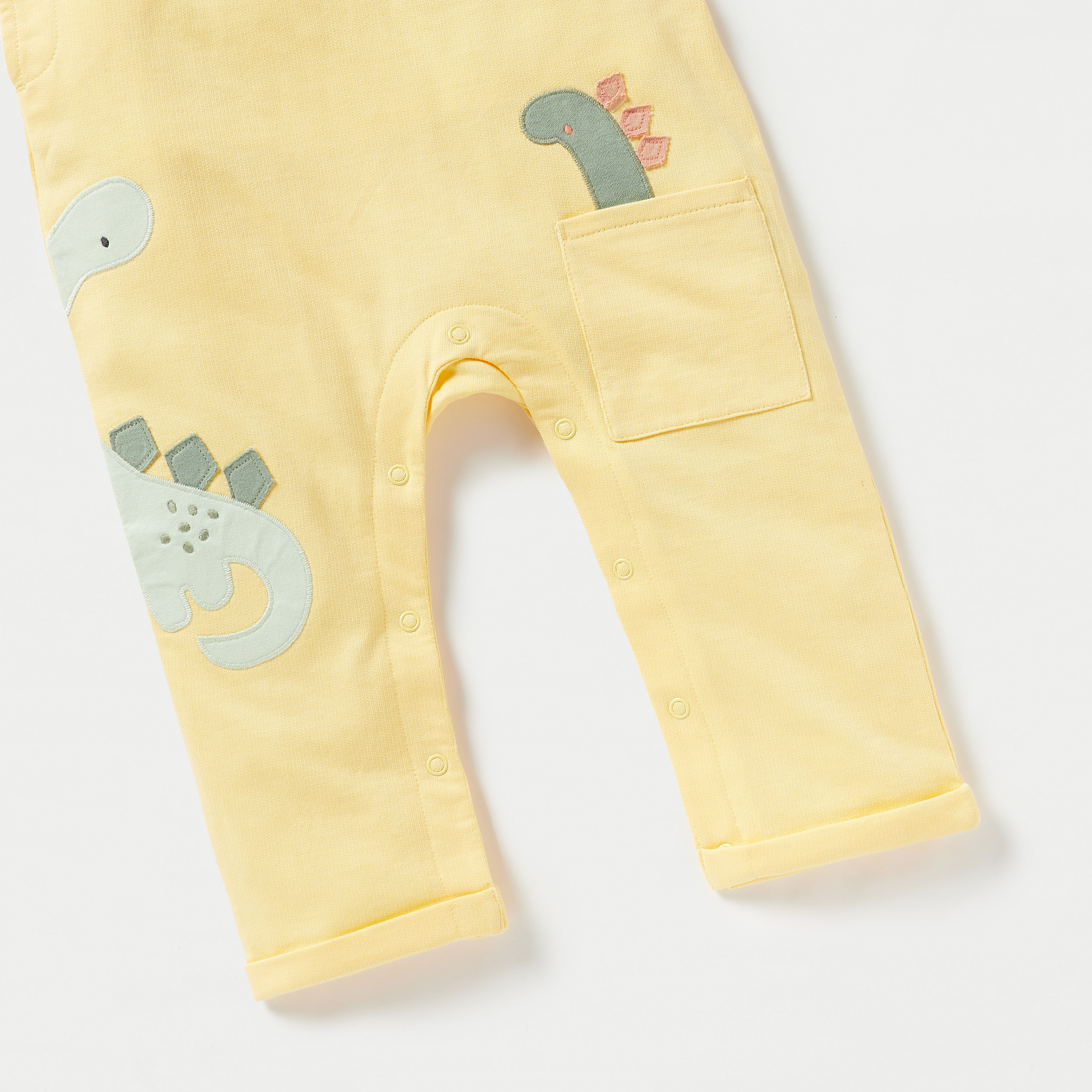 Juniors Embroidered T-shirt and Dungaree Set with Applique Detail-baby-boys-clothing-setsandcoords-image-5