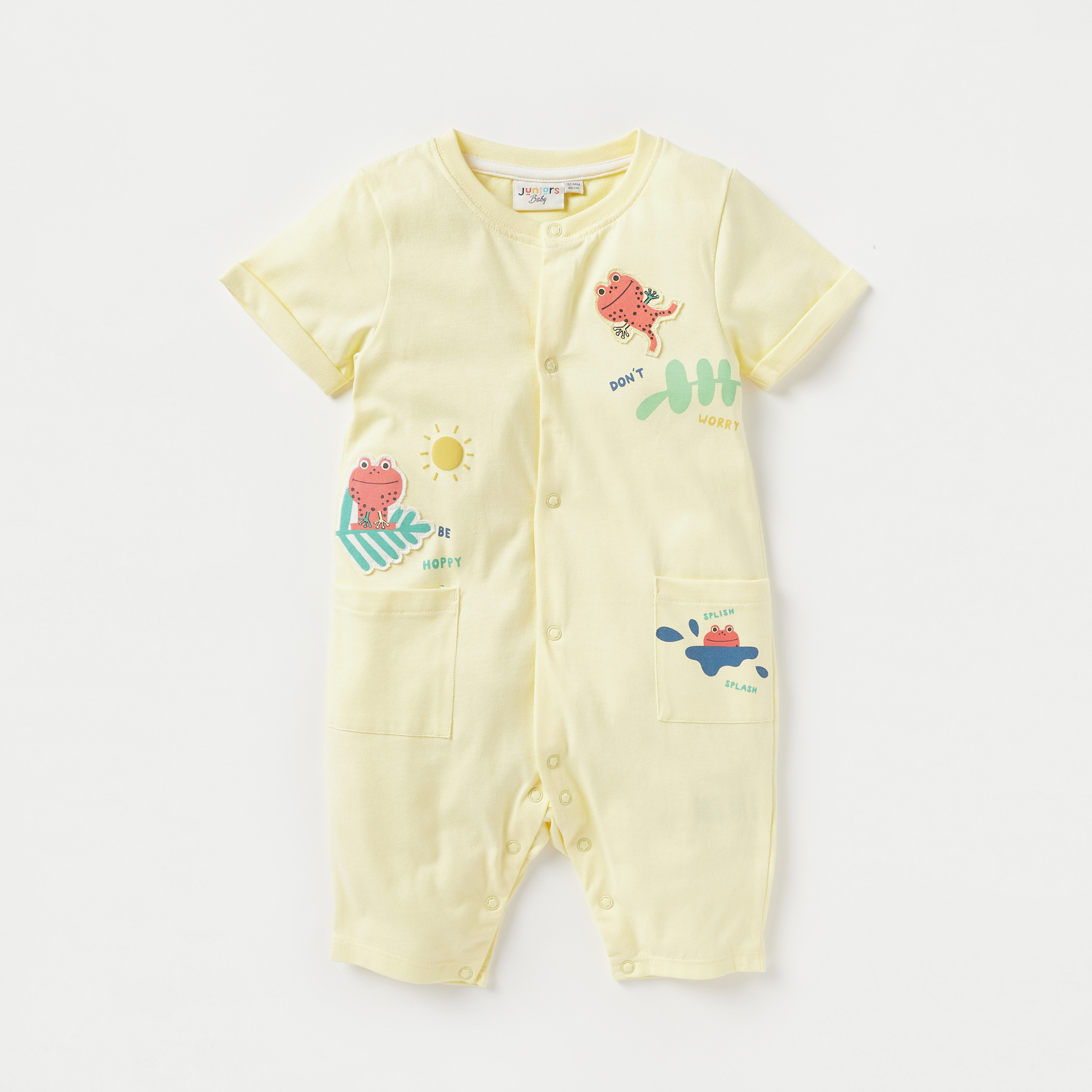 Juniors Animal Print Romper with Snap Button Closure - Set of 2-baby-boys-clothing-winterwear-rompers-image-3