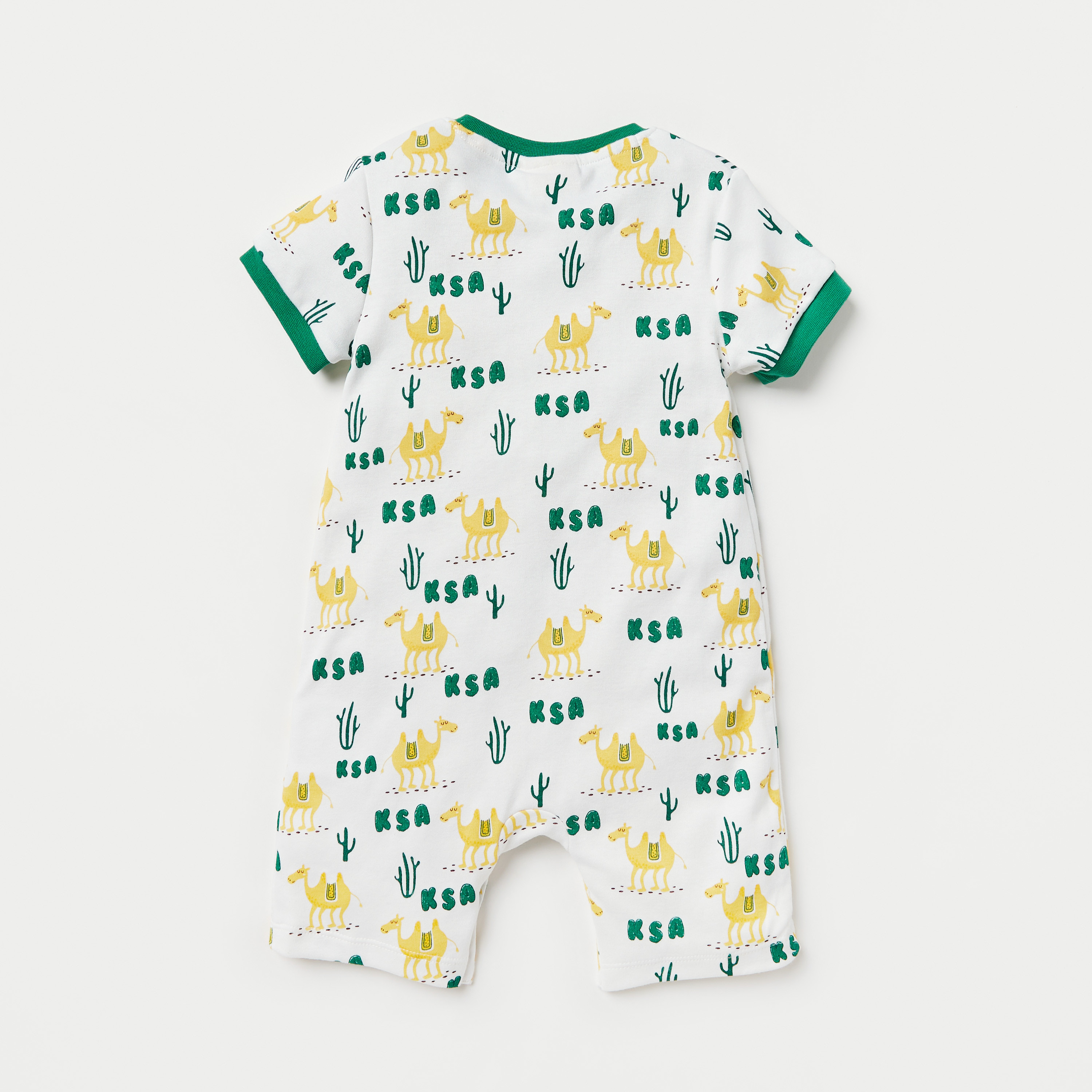 Juniors All-Over Saudi Arabia National Day Print Romper-baby-boys-clothing-rompers-image-2