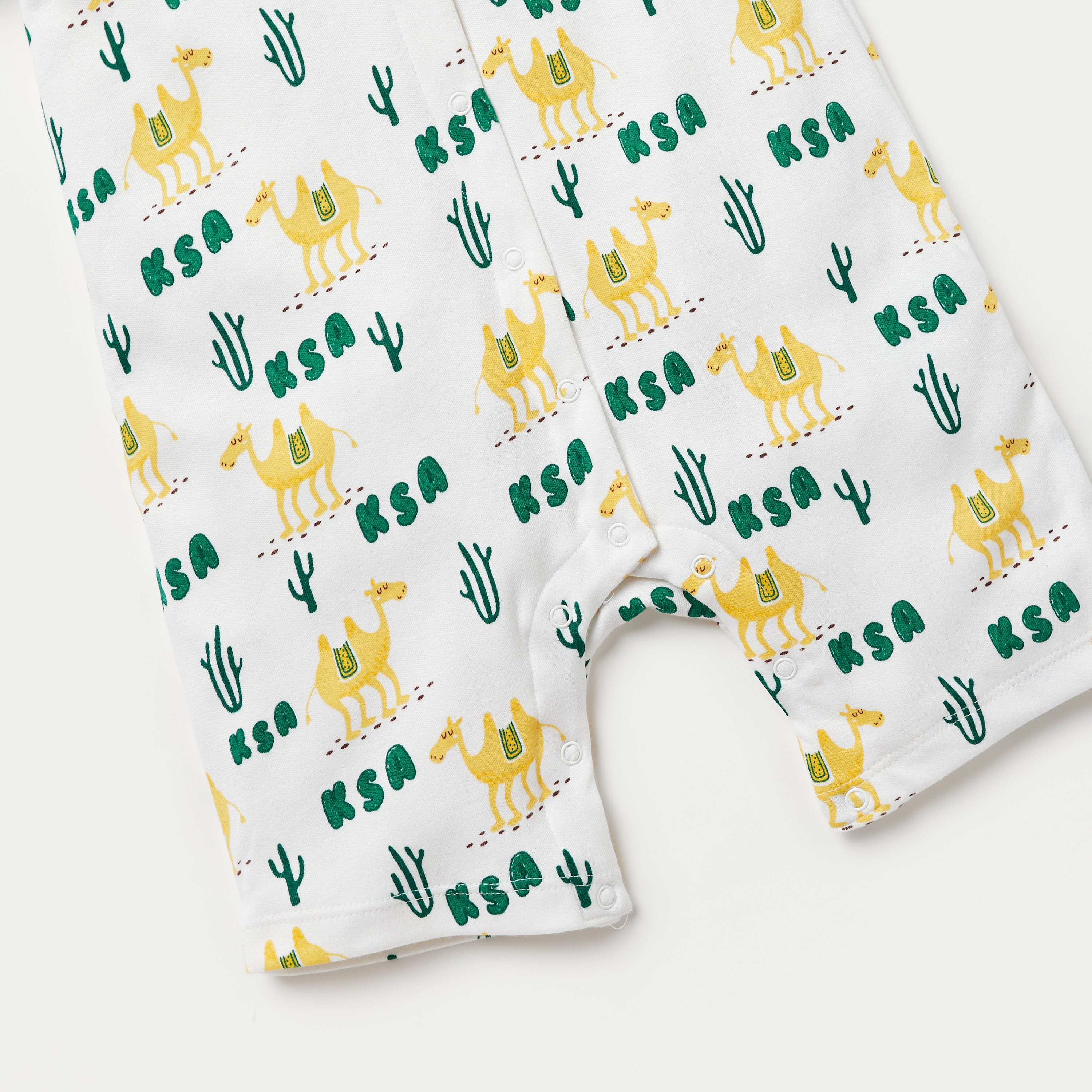 Juniors All-Over Saudi Arabia National Day Print Romper-baby-boys-clothing-rompers-image-4