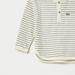 Juniors Striped Henley Neck T-shirt with Long Sleeves-T Shirts-thumbnailMobile-2