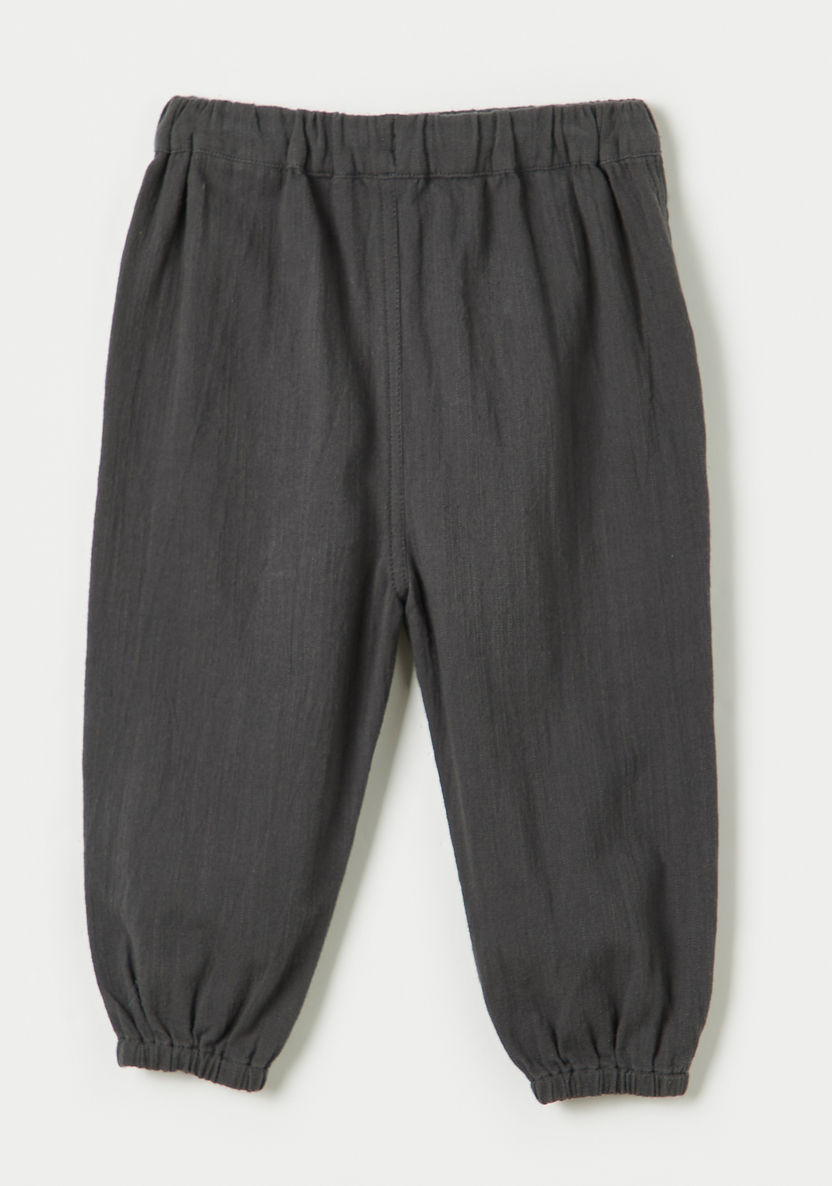 Giggles Solid Joggers with Drawstring Closure and Pockets-Joggers-image-3