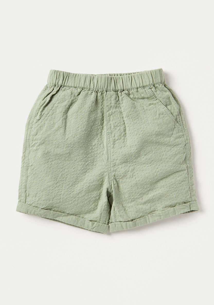 Giggles Textured Shirt and Shorts Set-Clothes Sets-image-2