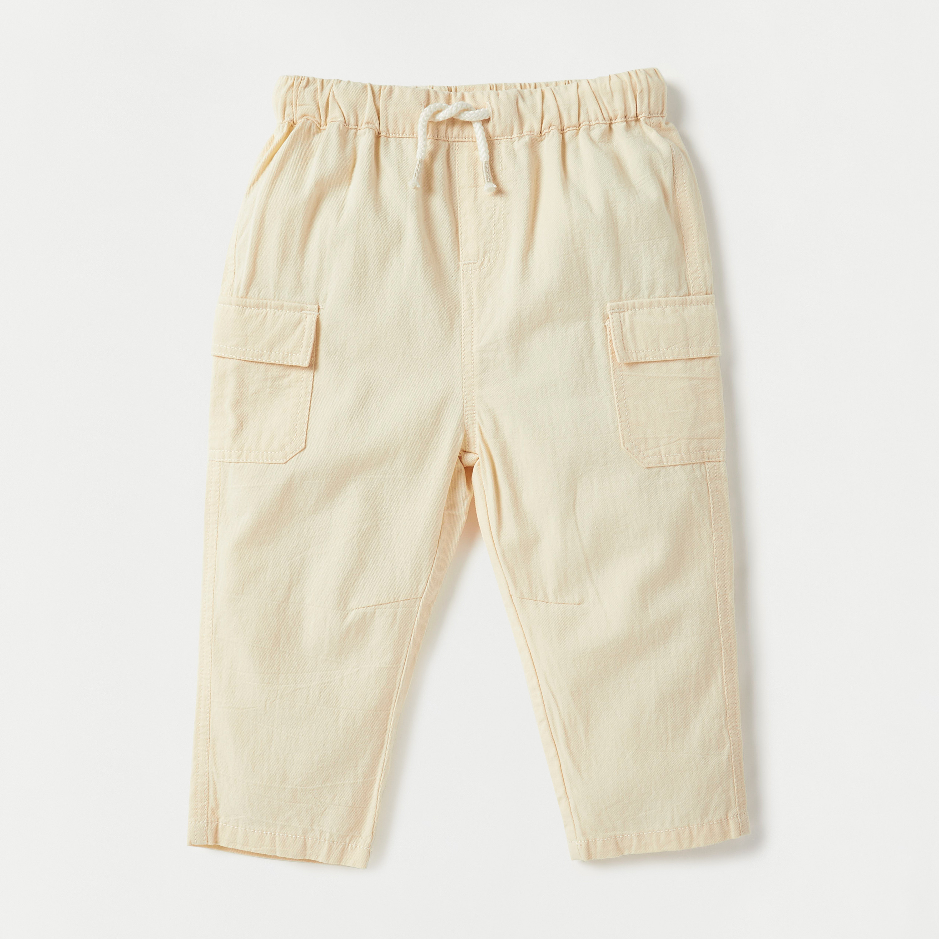 Giggles Solid Long Sleeves Shirt and Elasticated Pants Set-baby-boys-clothing-setsandcoords-image-3