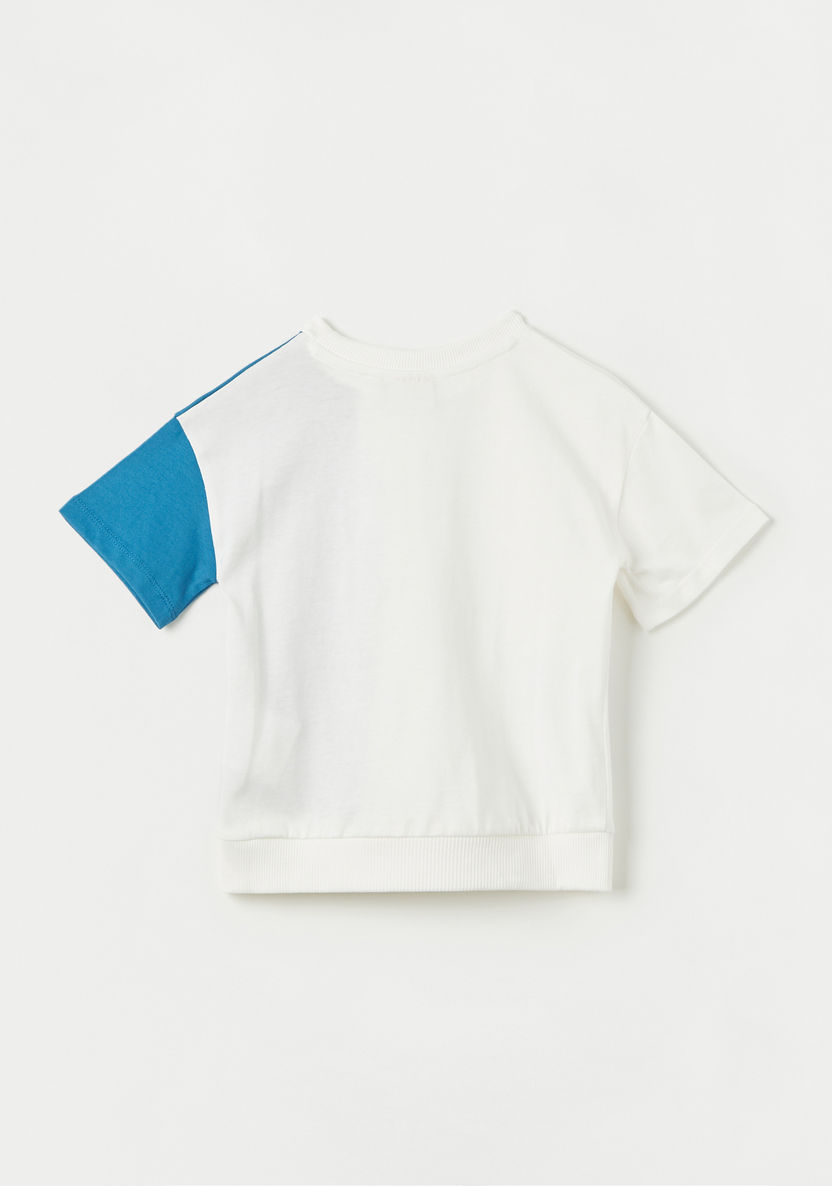 Juniors Colourblock T-shirt with Pocket-T Shirts-image-3
