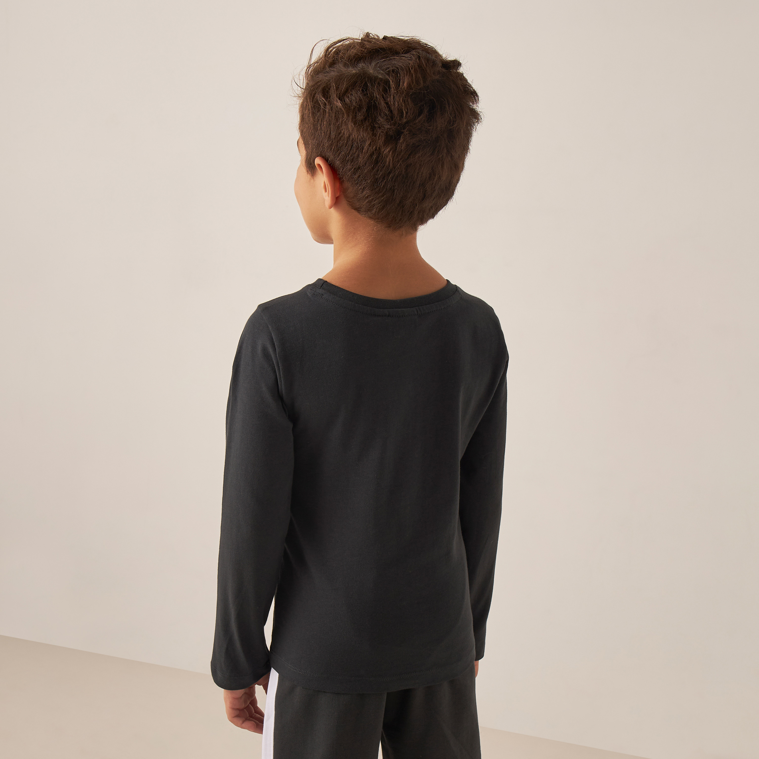 Juniors Printed T-shirt with Long Sleeves-boys-clothing-tshirtsandpolos-image-4
