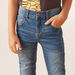 Juniors Solid Slim Fit Jeans with Button Closure and Pockets-Jeans-thumbnailMobile-3