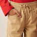 Juniors Textured Pants with Drawstring Closure and Pockets-Pants-thumbnail-3