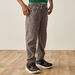 Juniors Solid Corduroy Pants with Drawstring Closure and Pockets-Pants-thumbnail-0