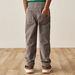 Juniors Solid Corduroy Pants with Drawstring Closure and Pockets-Pants-thumbnail-2