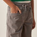 Juniors Solid Corduroy Pants with Drawstring Closure and Pockets-Pants-thumbnailMobile-3