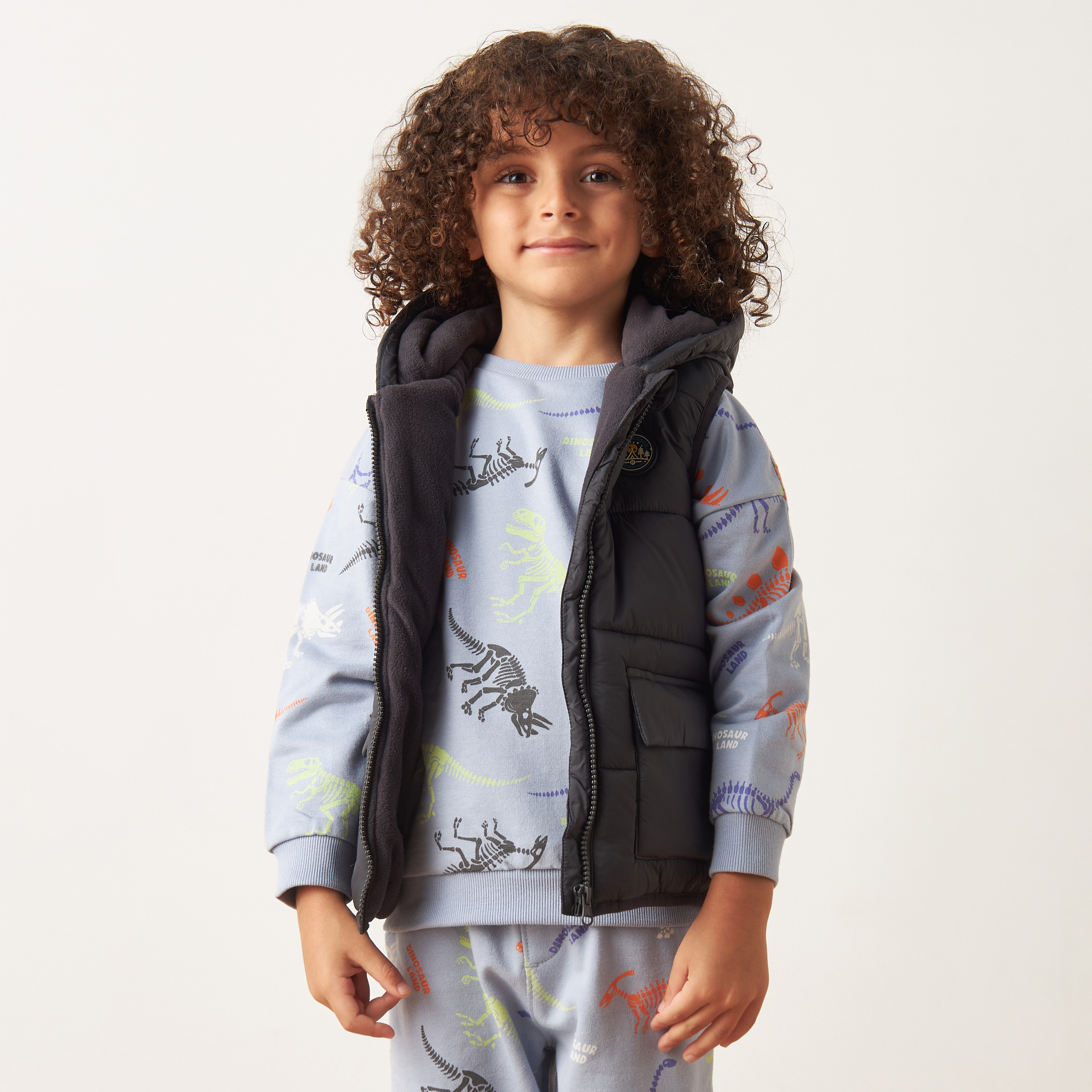 Boys hot sale hooded gilet