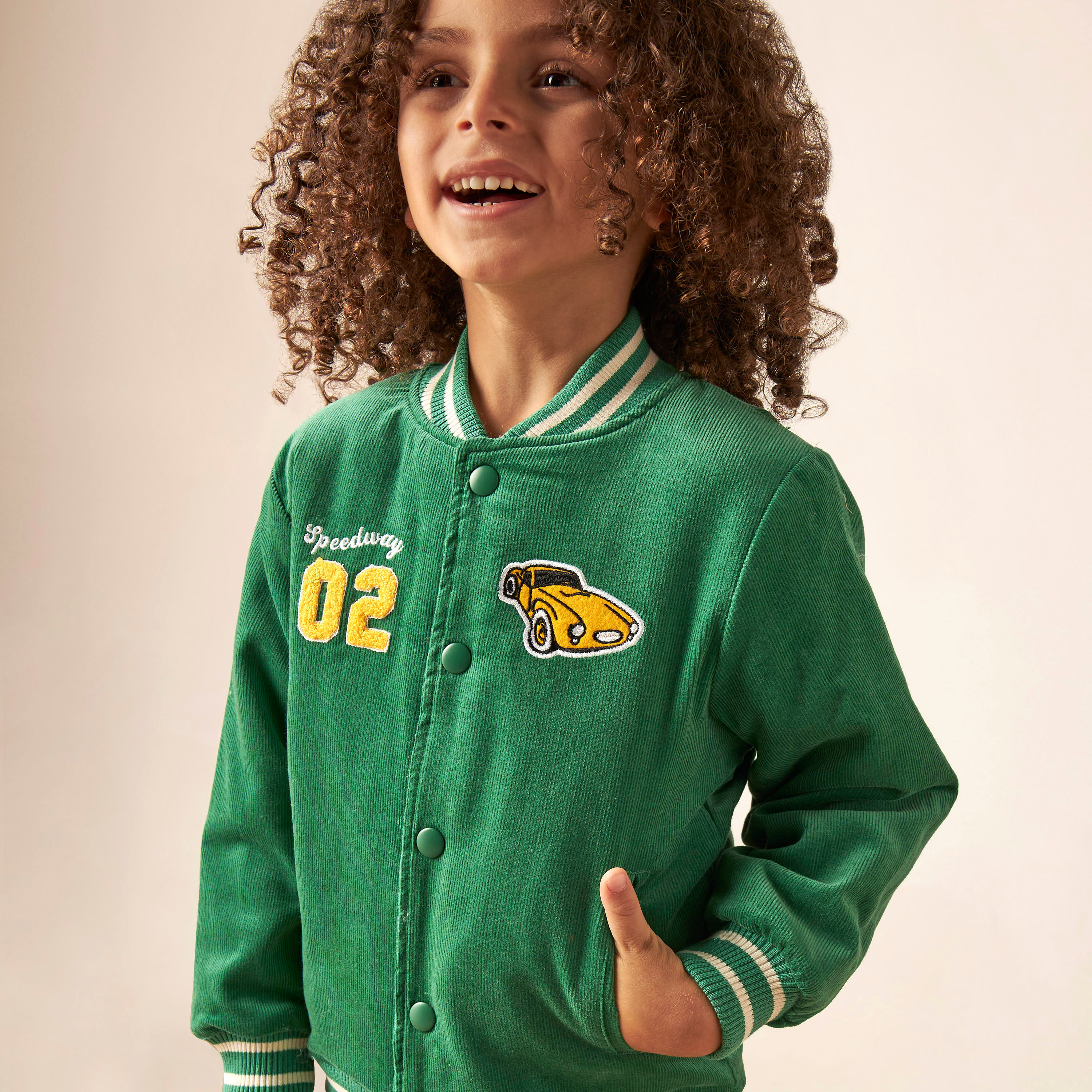 Juniors Applique Detail Varsity Jacket with Long Sleeves-baby-boys-clothing-winterwear-jacketsandblazers-image-3
