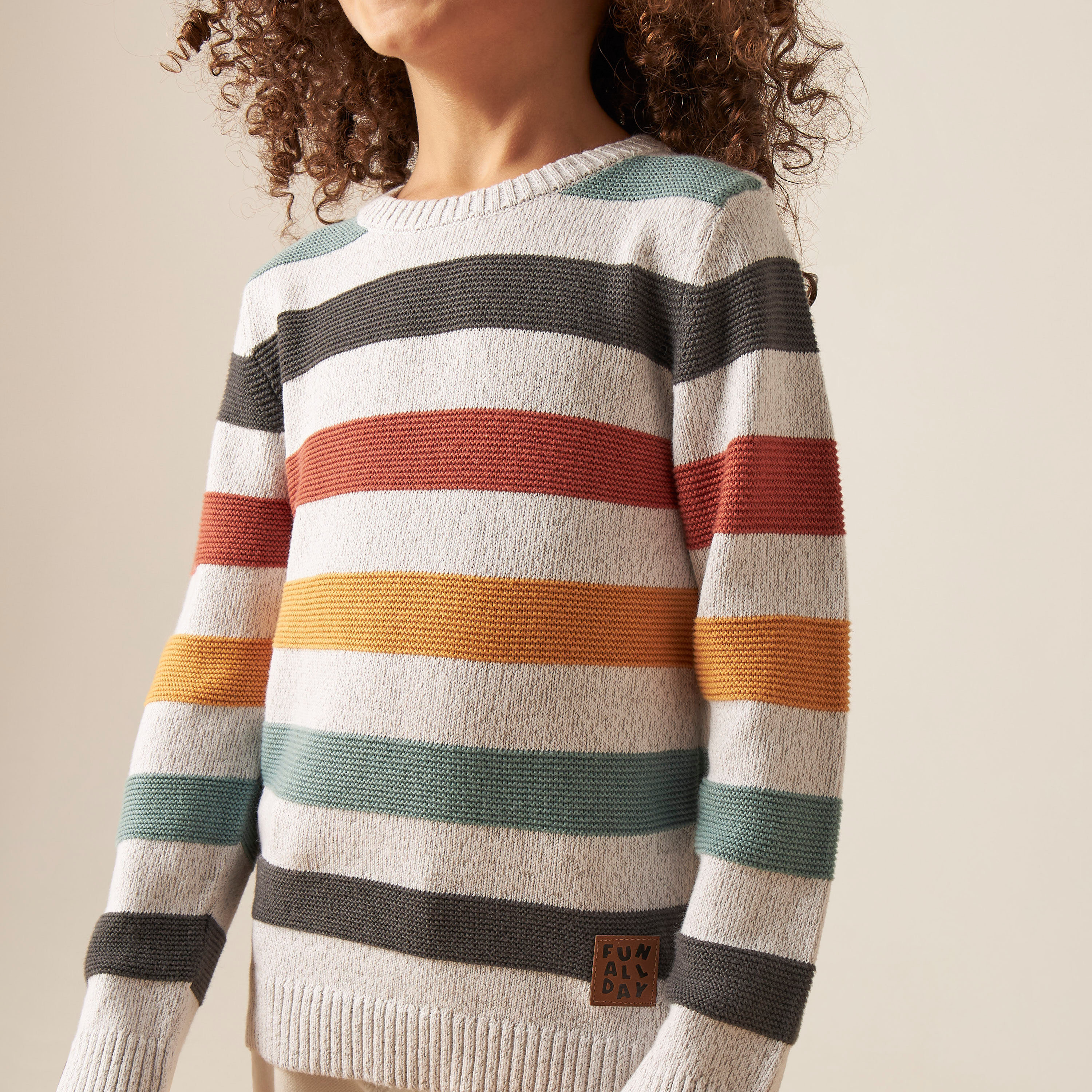 بلوفر مقلم بأكمام طويلة وياقة ضيقة من جونيورز-baby-boys-clothing-winterwear-jumpersandcardigans-image-3