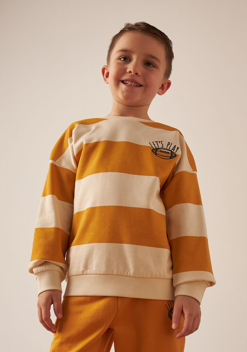Juniors Striped Sweatshirt-Sweatshirts-image-0