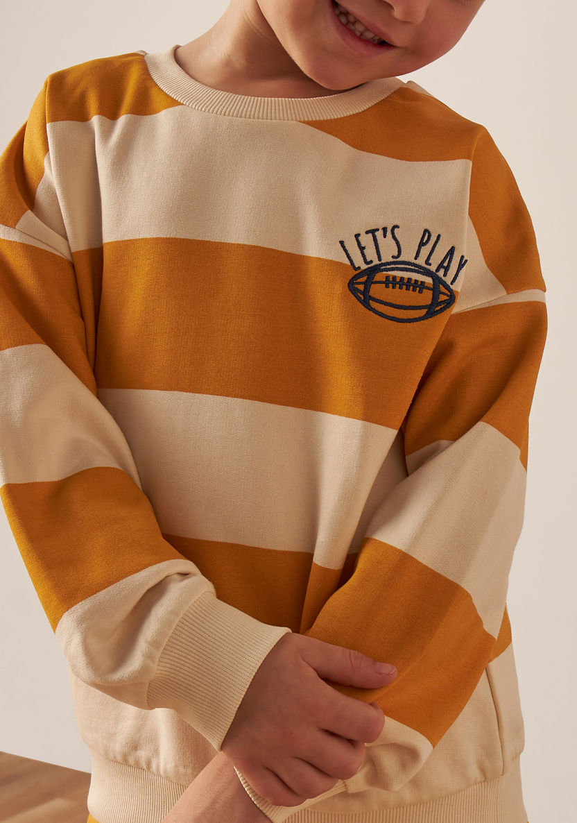 Juniors Striped Sweatshirt-Sweatshirts-image-2