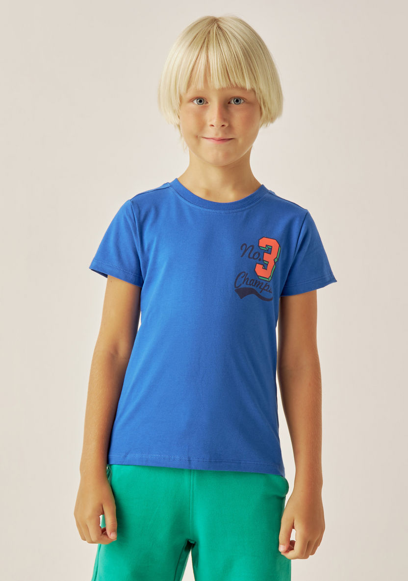 Juniors Graphic Print 3-Piece T-shirt and Shorts Set-Clothes Sets-image-5