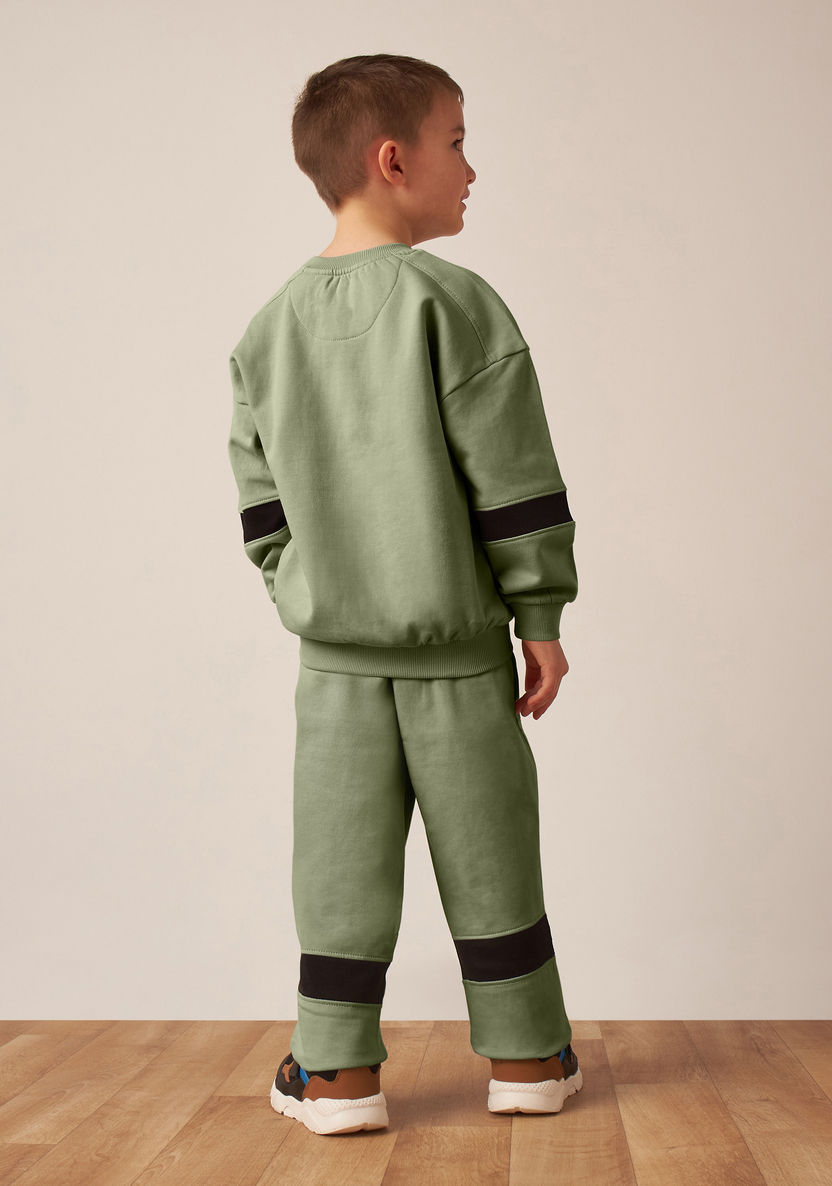 Juniors Printed Sweatshirt and Joggers Set-Clothes Sets-image-4